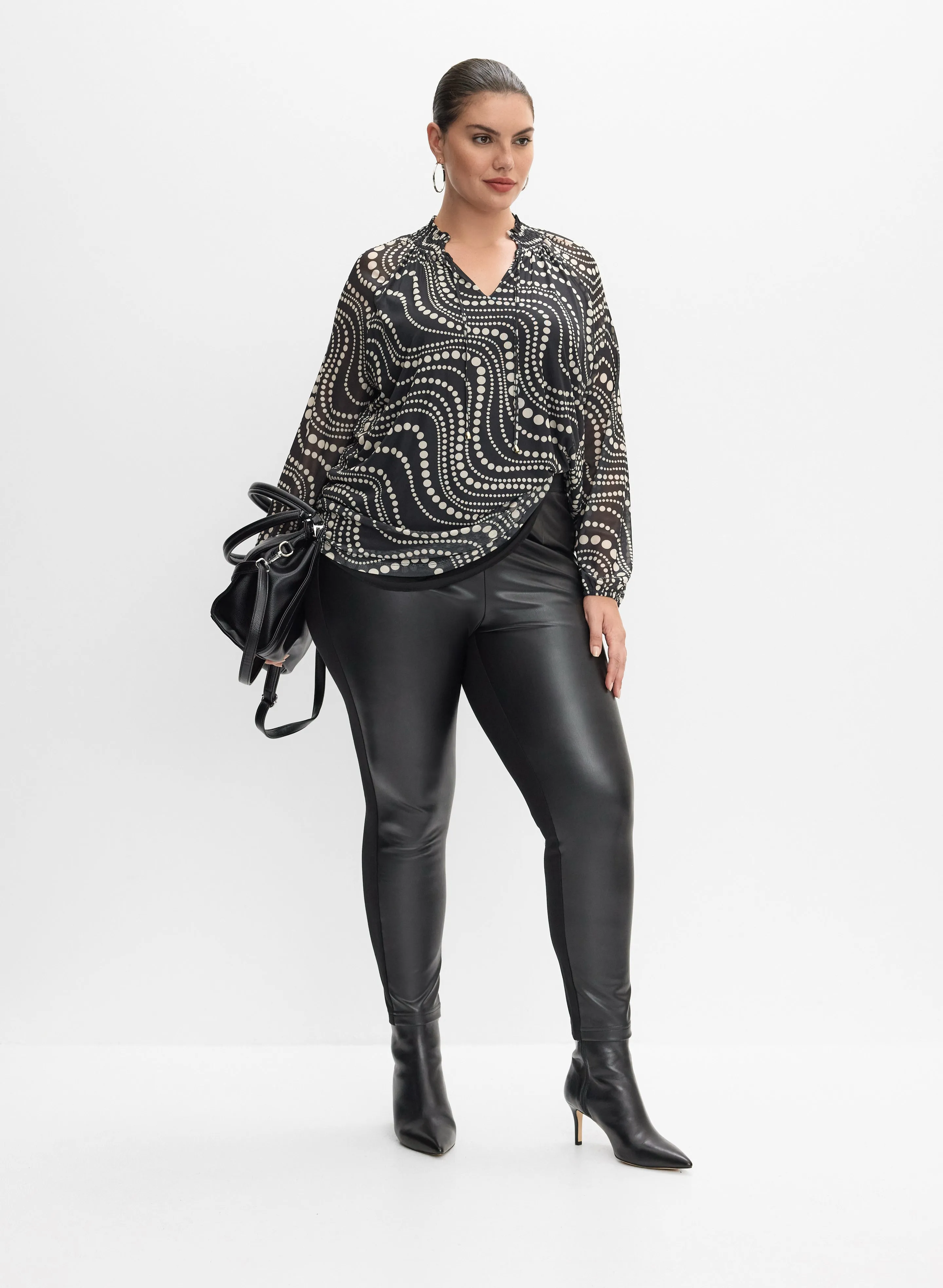 Melanie Lyne - Mixed Polka Dot Top sold by Laura product image thumbnail 4