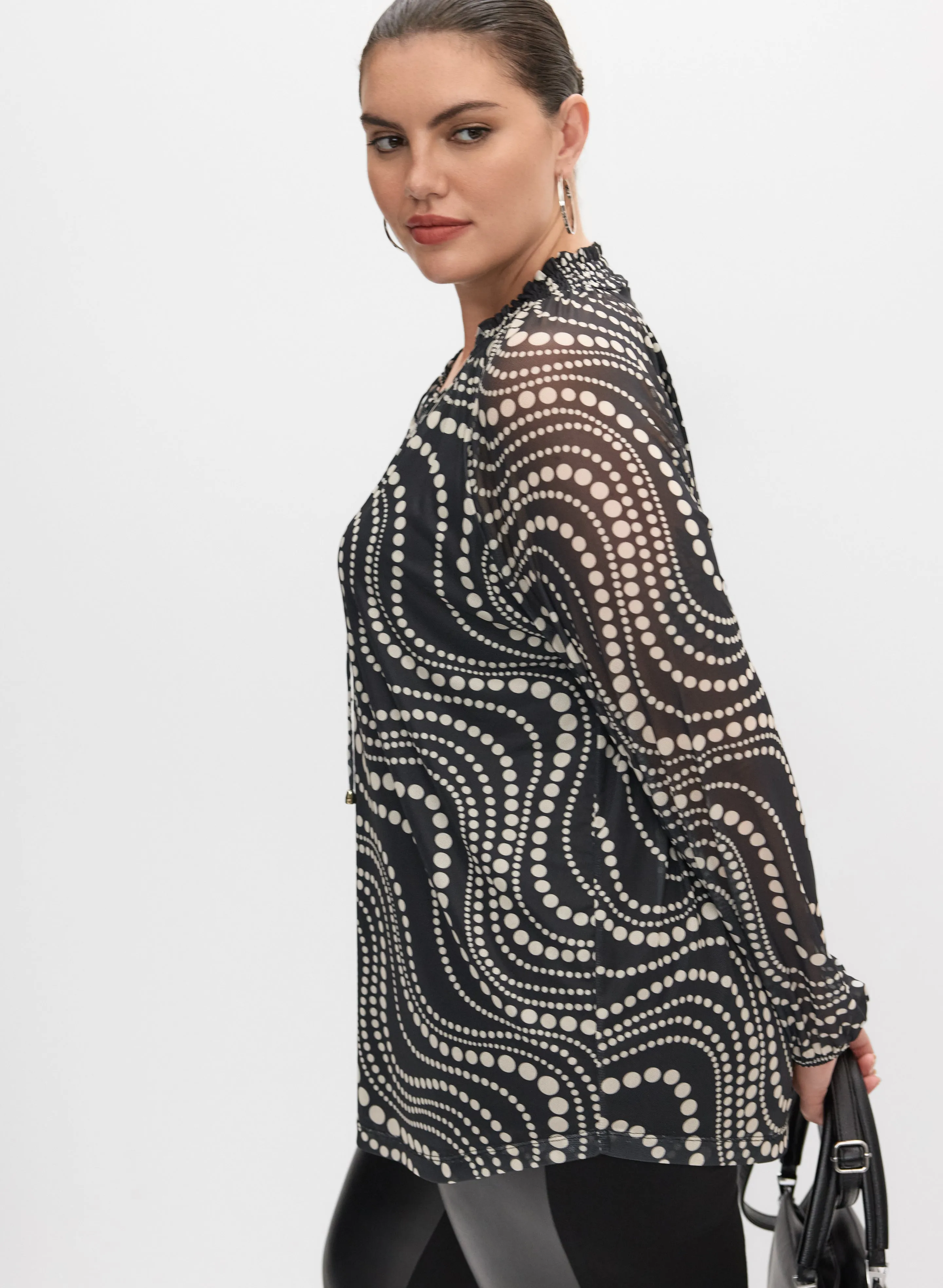 Melanie Lyne - Mixed Polka Dot Top sold by Laura product image thumbnail 2