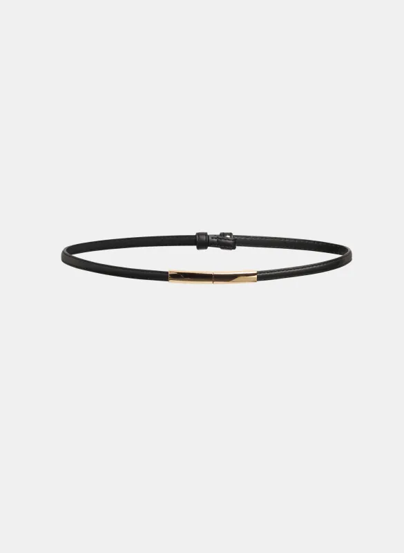 Thin Vegan Leather Belt sold by Laura
