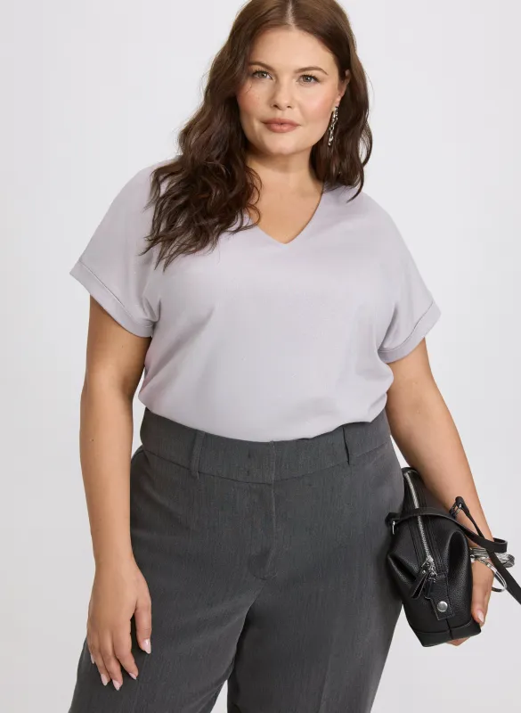 Glitter Knit Cotton T-Shirt sold by Laura