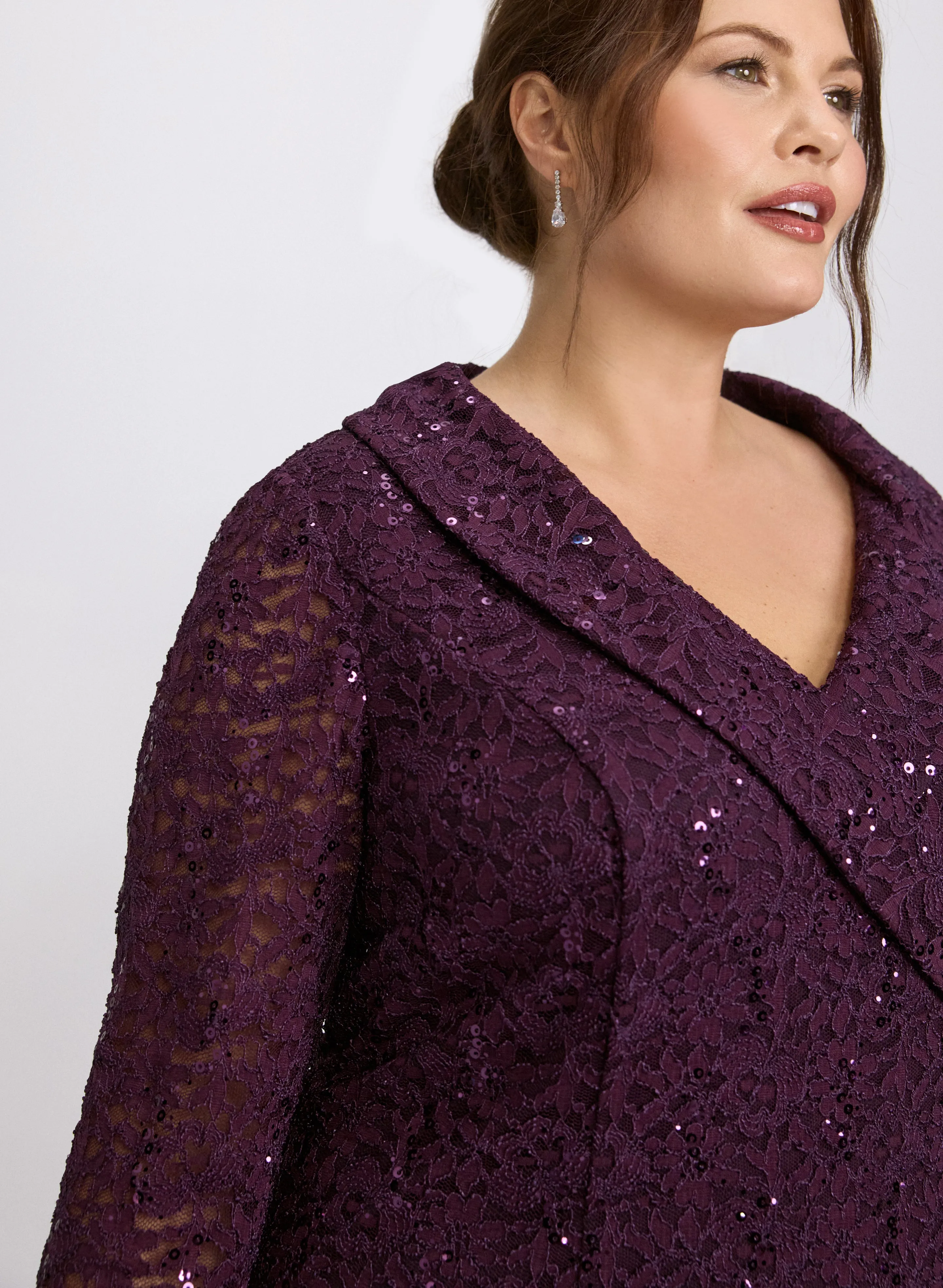 Lace & Chiffon Dress sold by Laura product image thumbnail 5