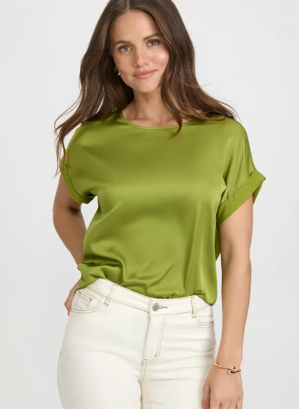 Satin Front Top sold by Laura