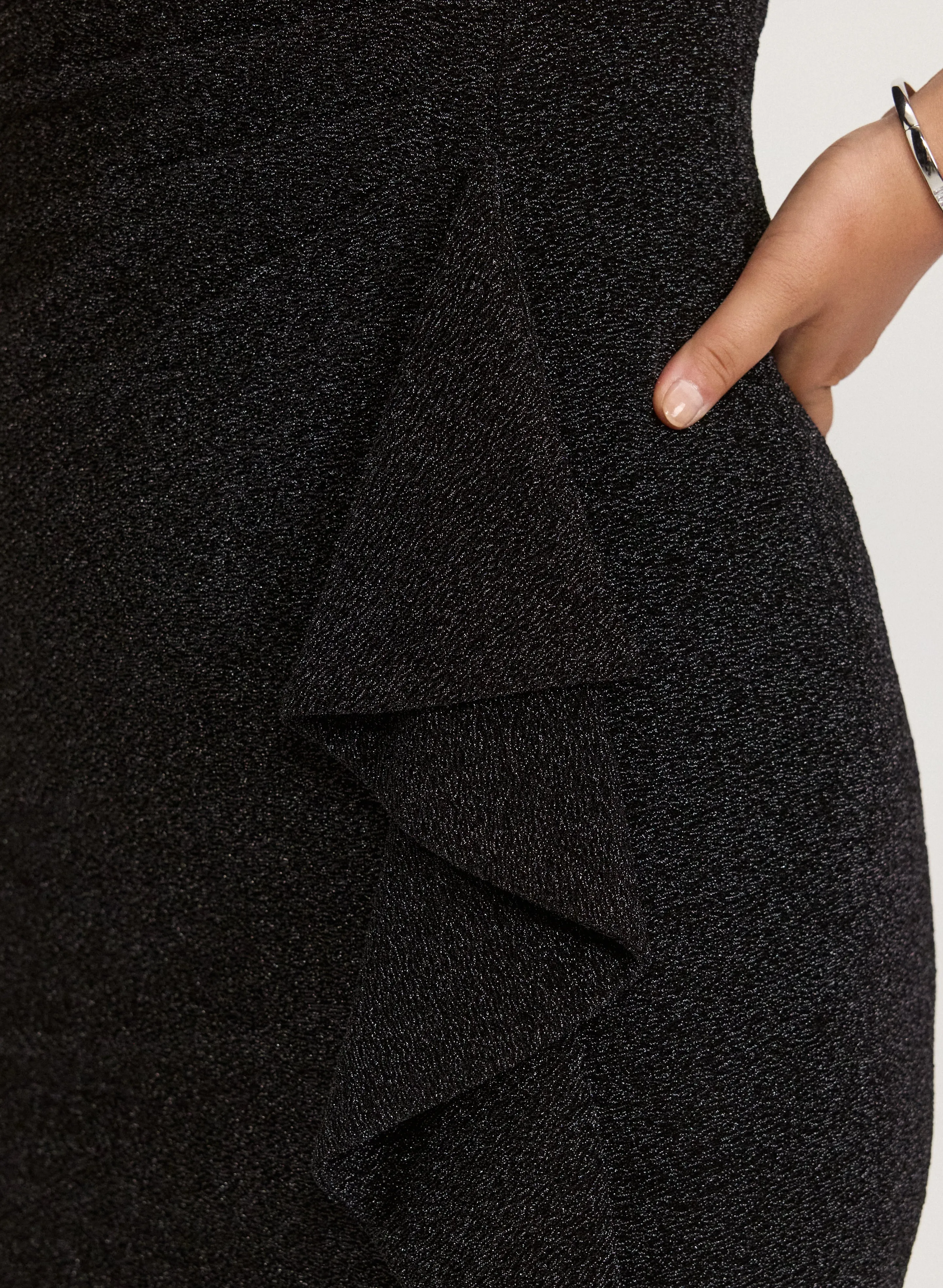 Glitter Ruffle Detail Dress sold by Laura product image thumbnail 5