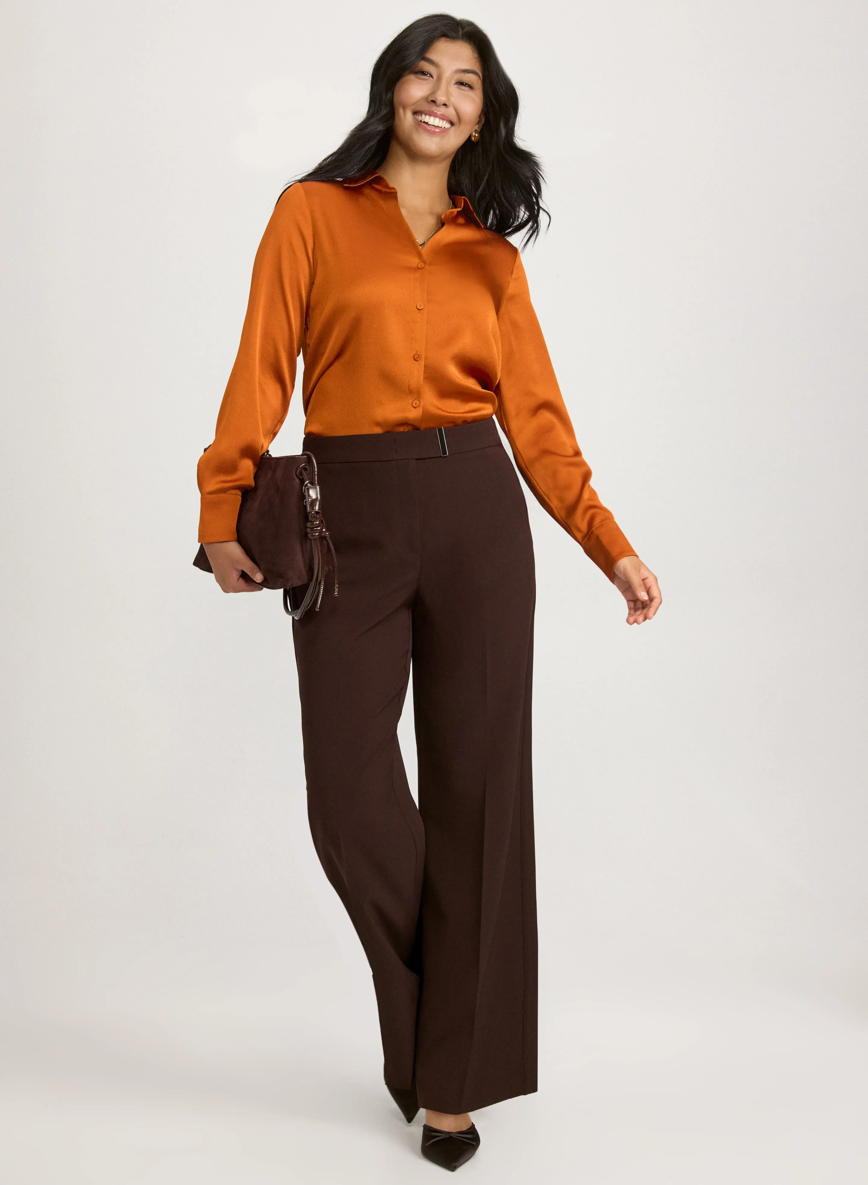 Satin Button-Down Blouse sold by Laura product image thumbnail 4