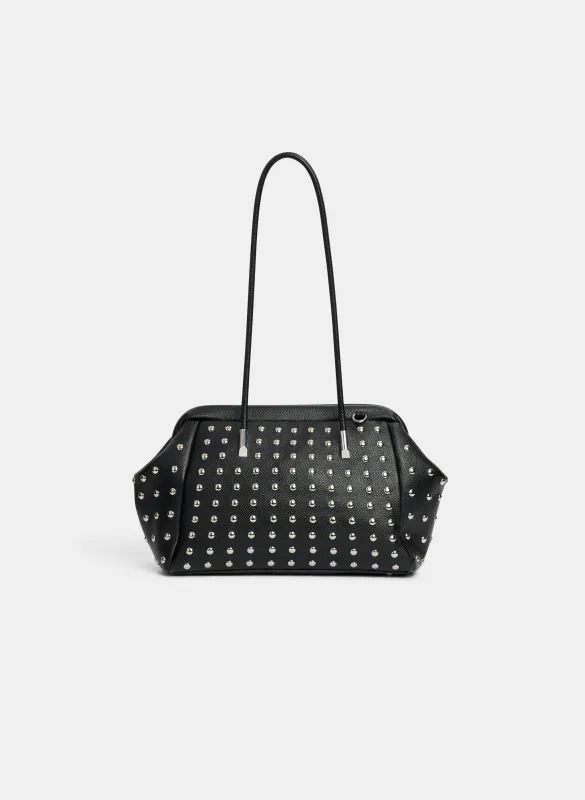 Studded Vegan Leather Handbag sold by Laura