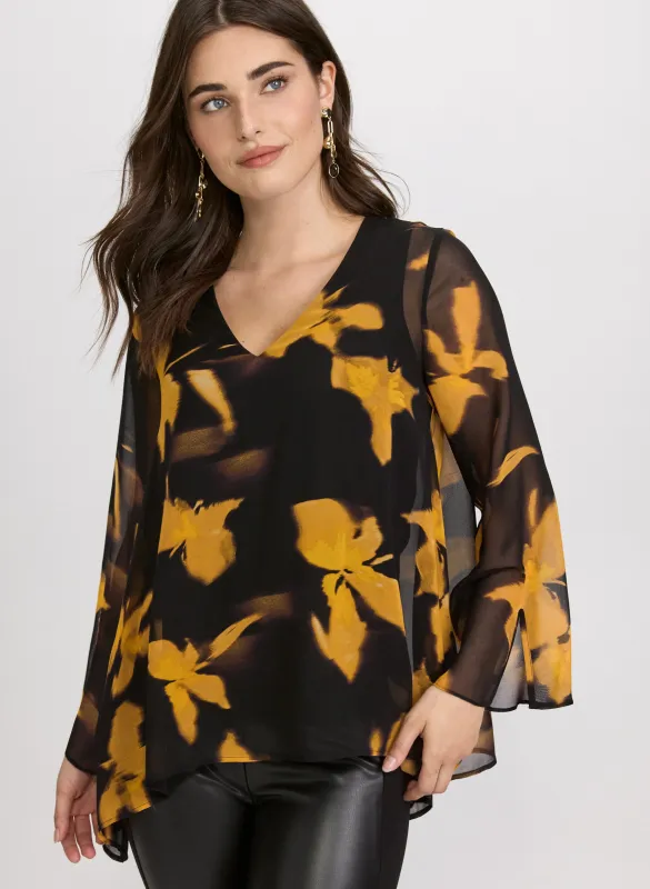 Leaf Print Blouse sold by Laura