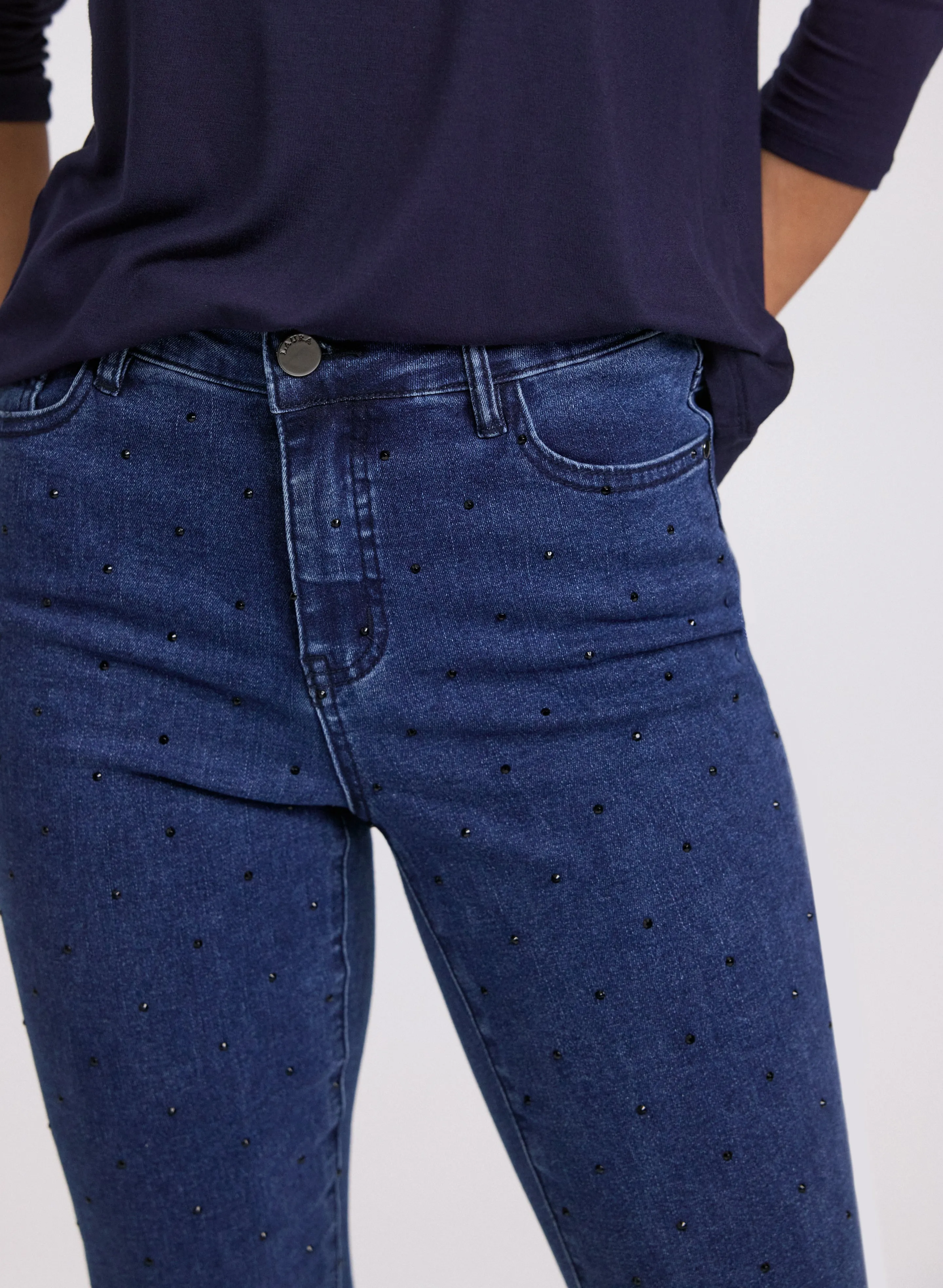 Rhinestone Embellished Jeans sold by Laura product image thumbnail 5