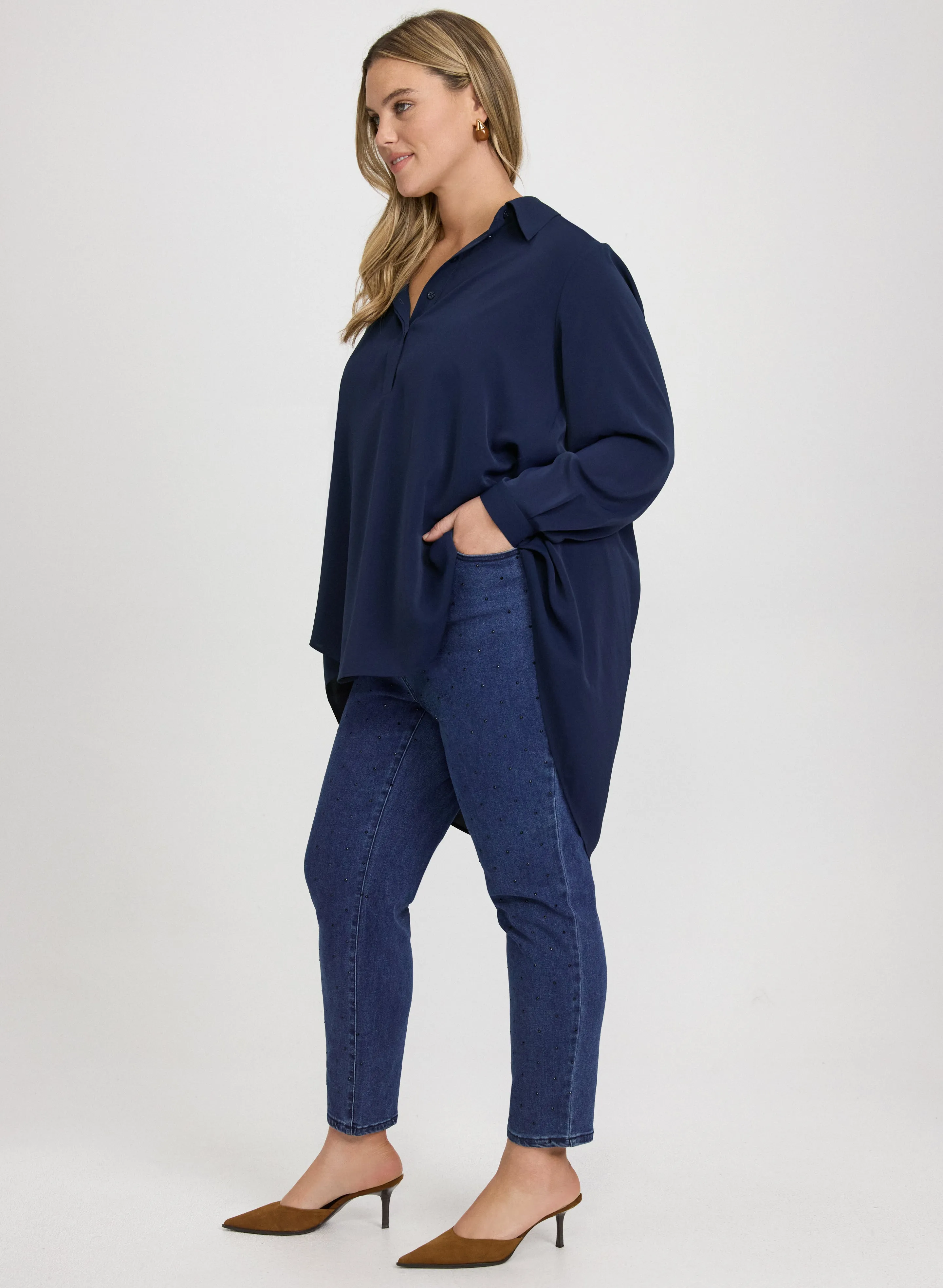 Tonal Stone Embellished Jeans sold by Laura product image thumbnail 5