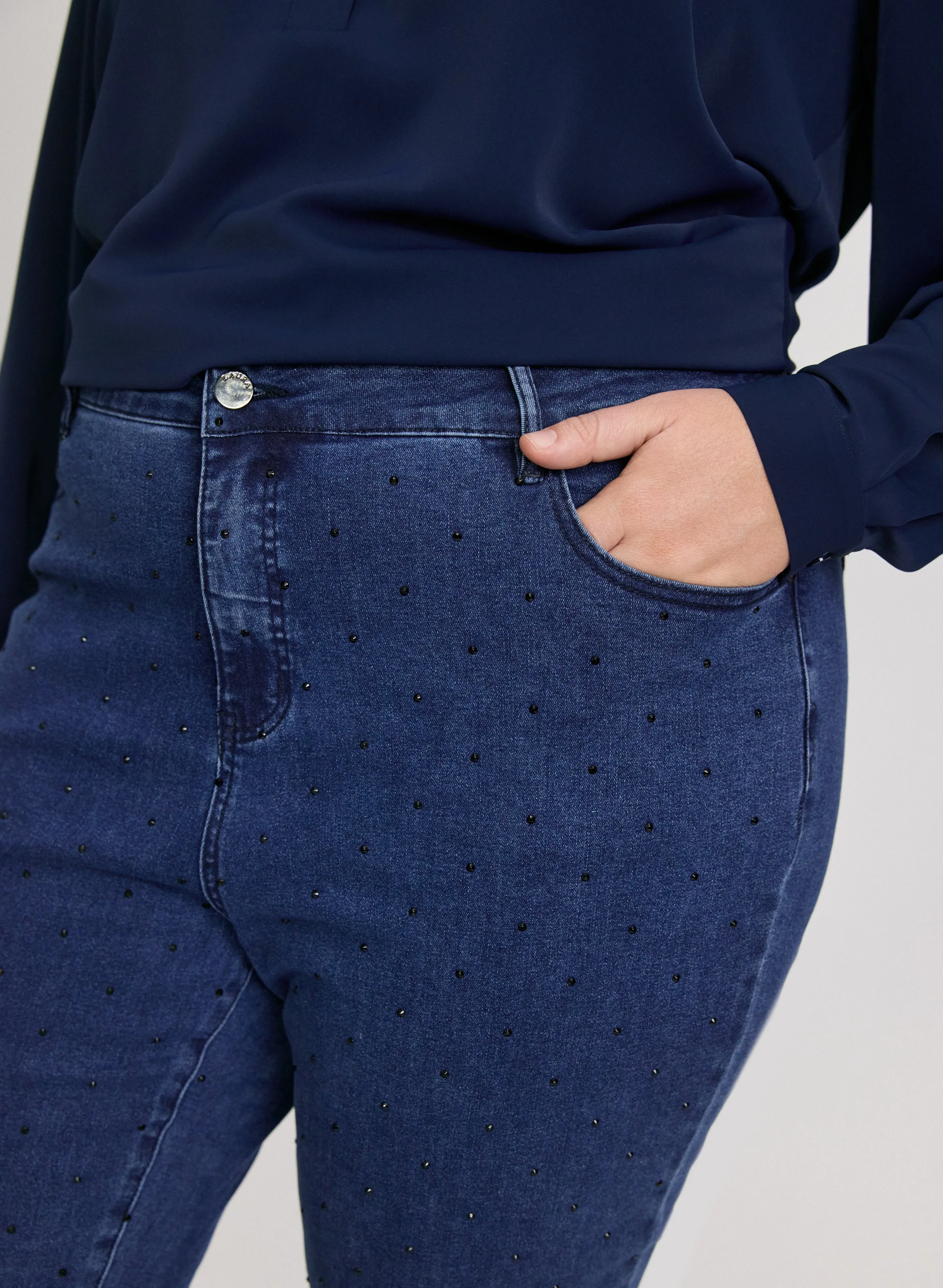 Tonal Stone Embellished Jeans sold by Laura product image thumbnail 4