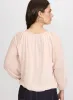Mesh Balloon Sleeve Top sold by Laura