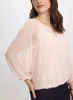 Mesh Balloon Sleeve Top sold by Laura