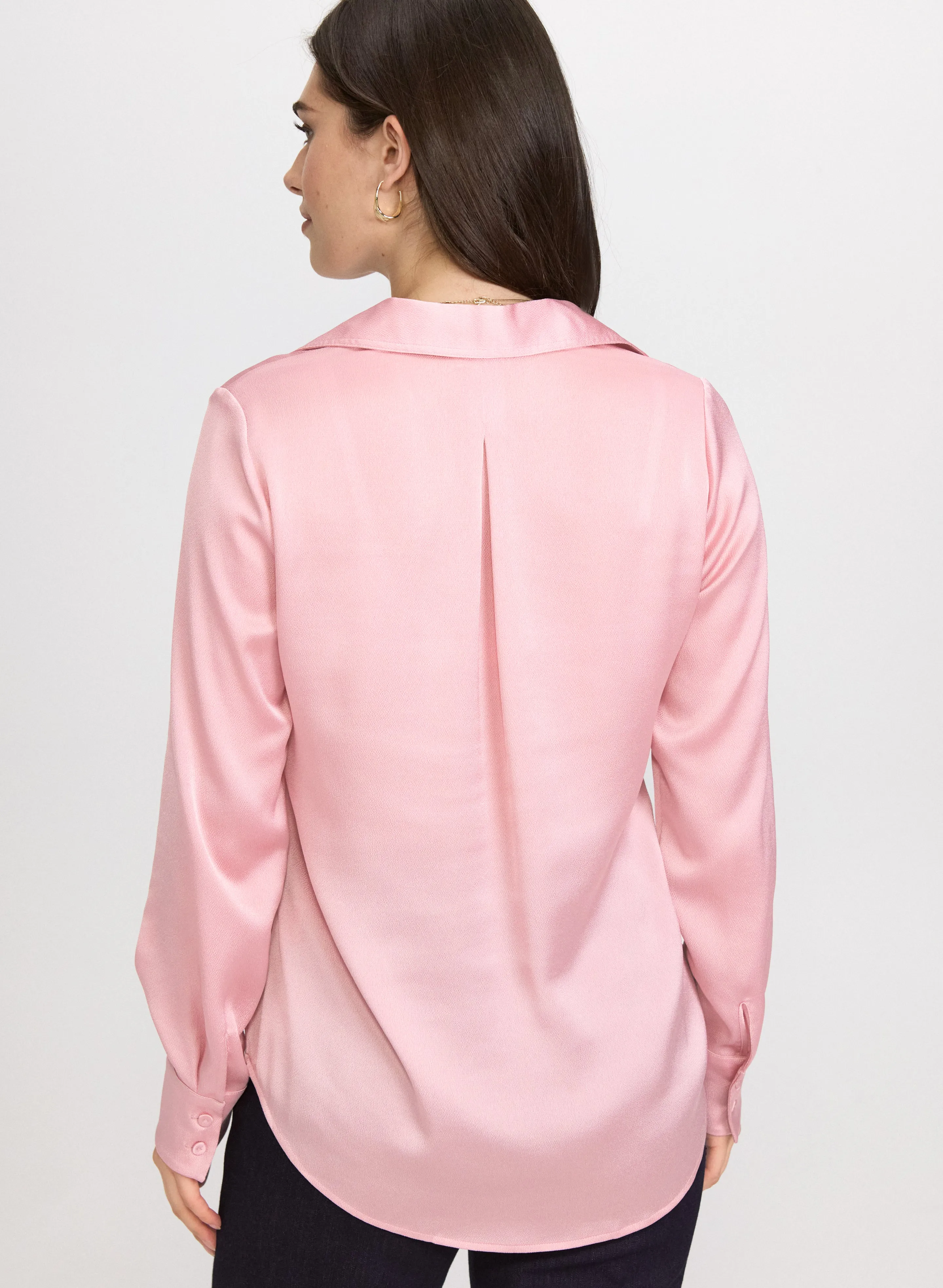 Satin Button-Down Blouse sold by Laura product image thumbnail 2