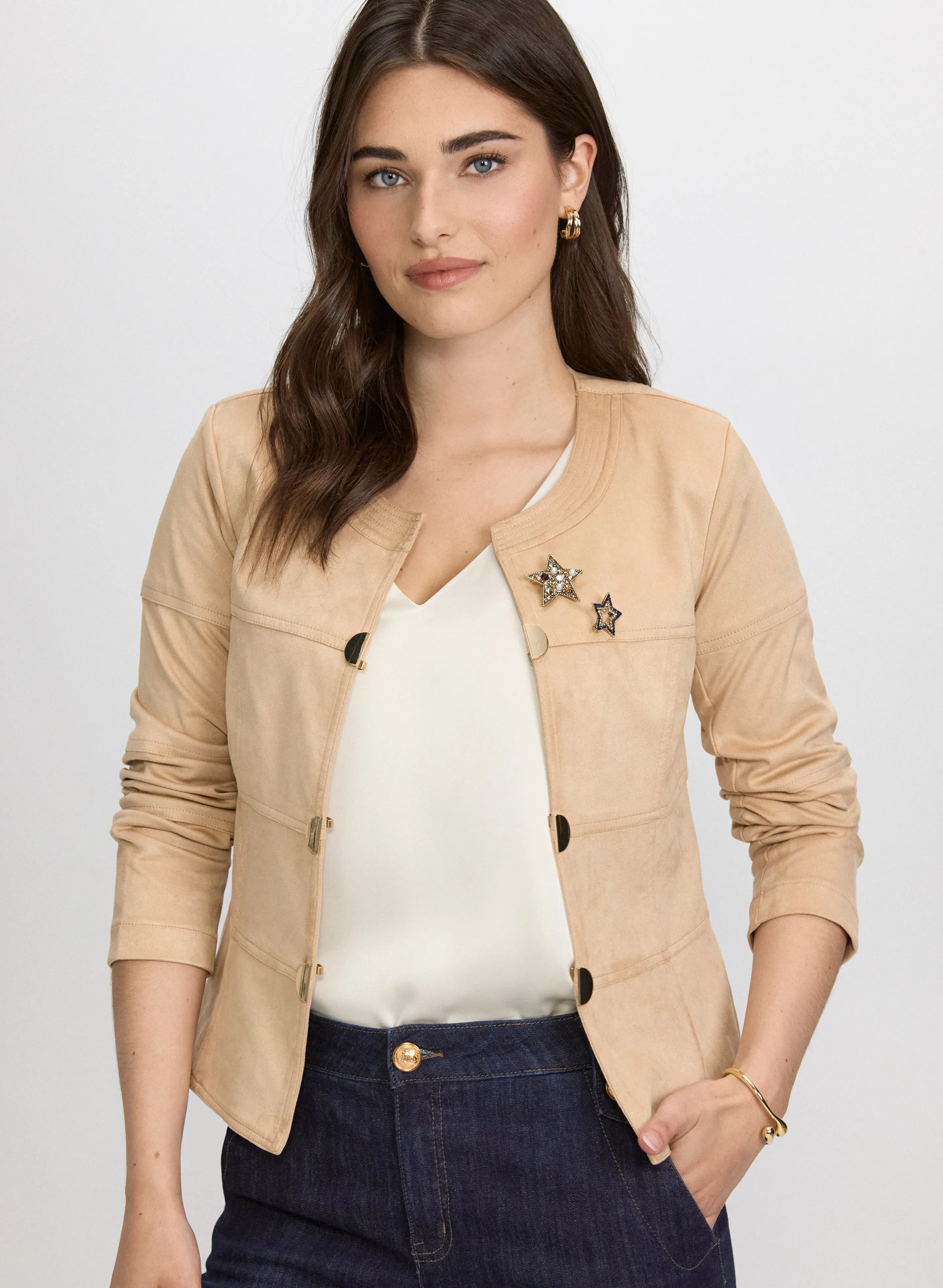 Vex - Faux-Suede Jacket sold by Laura