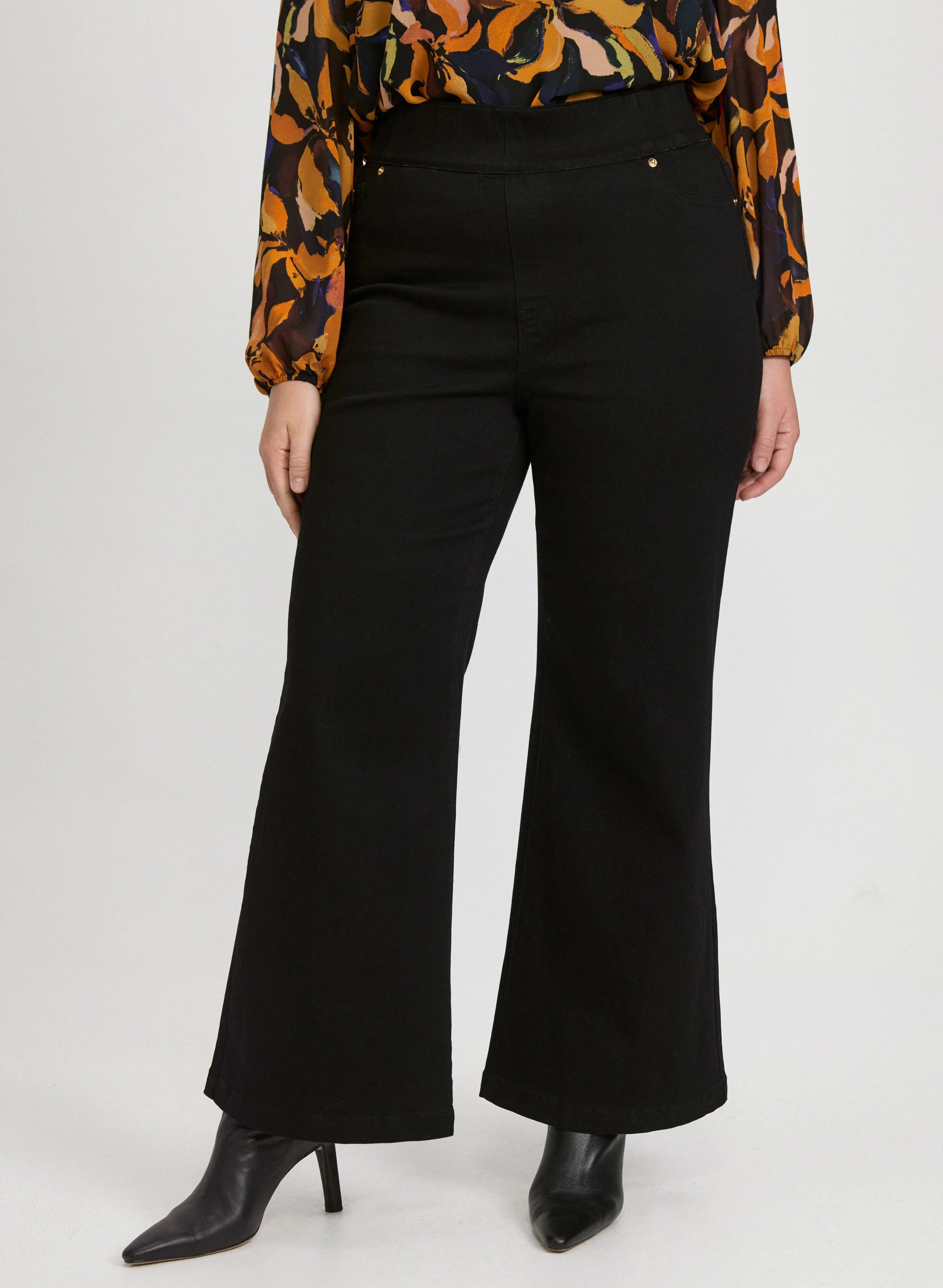 Pull-On Flare-Leg Jeans sold by Laura