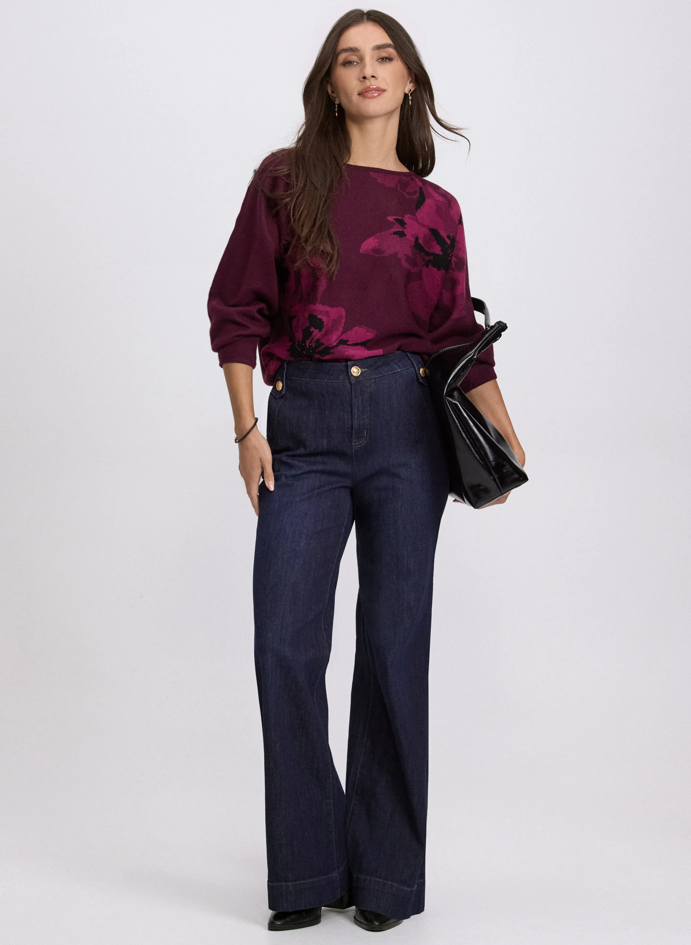 Floral Jacquard Sweater sold by Laura product image thumbnail 4