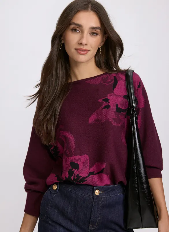 Floral Jacquard Sweater sold by Laura