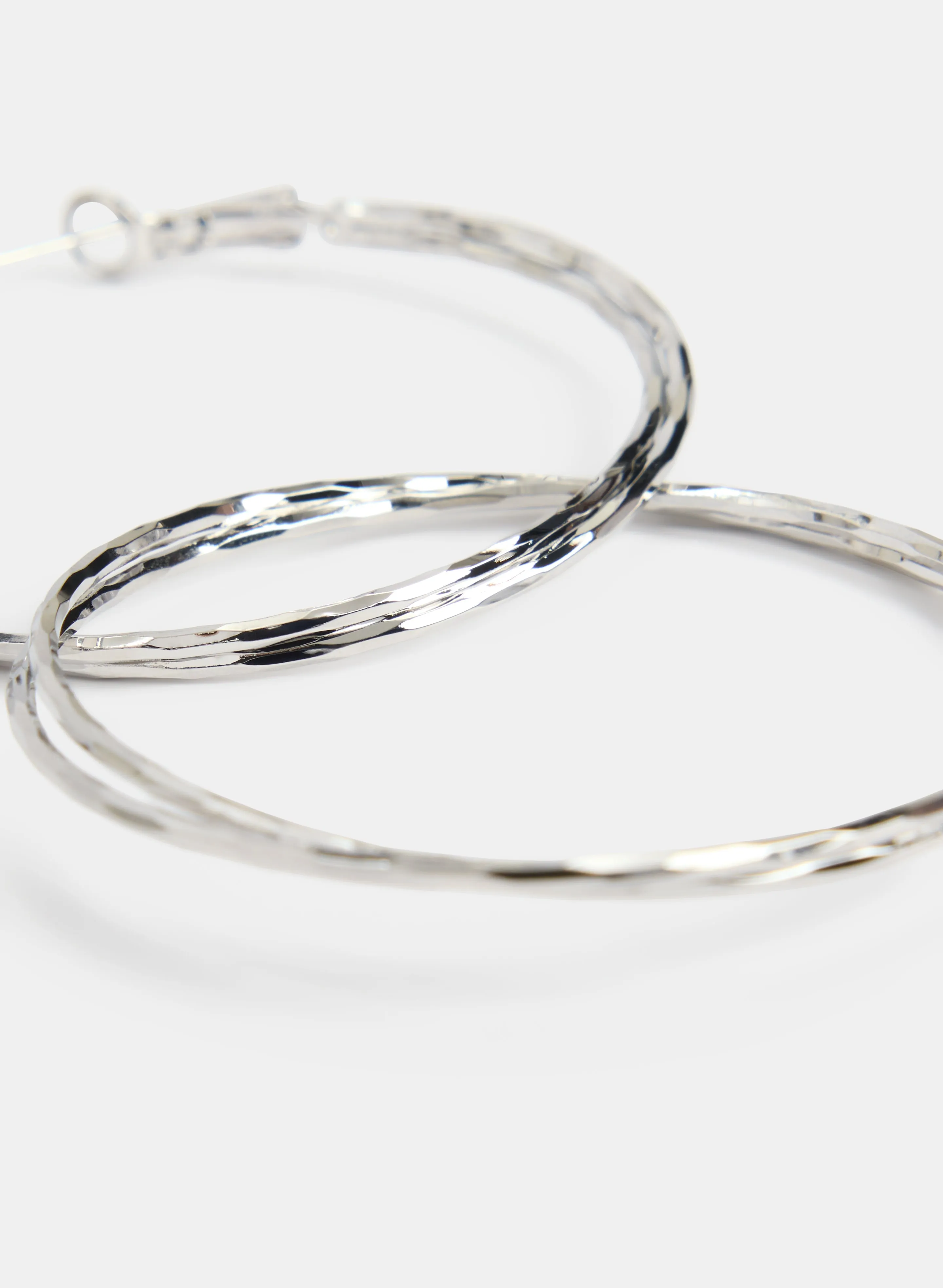 Textured Hoop Earrings sold by Laura product image thumbnail 2