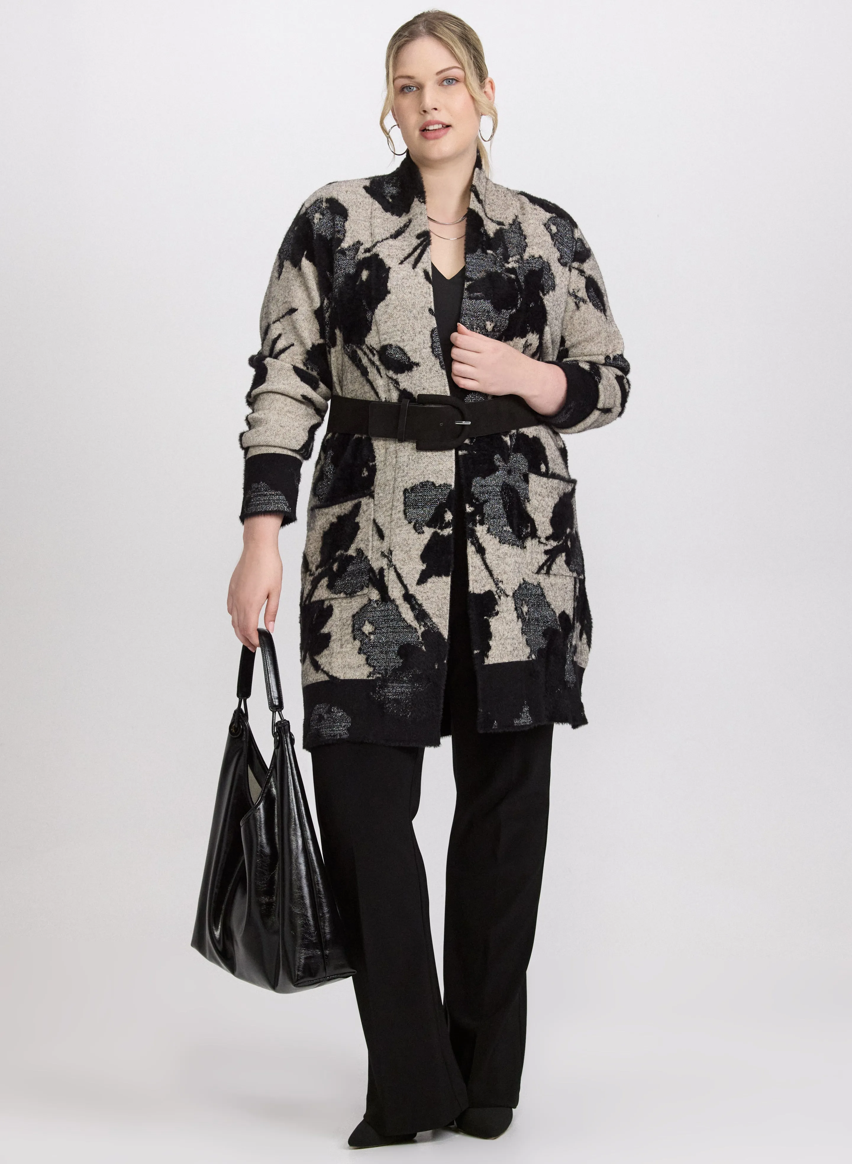 Joseph Ribkoff - Shag Knit Cardigan sold by Laura product image thumbnail 4