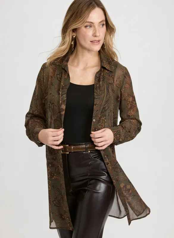 Printed Long Blouse sold by Laura