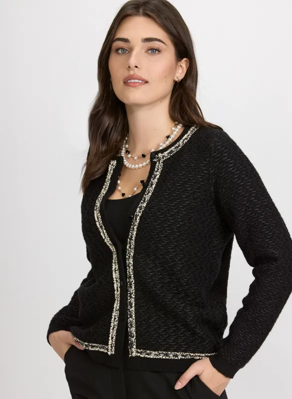 Bouclé Button Cardigan sold by Laura