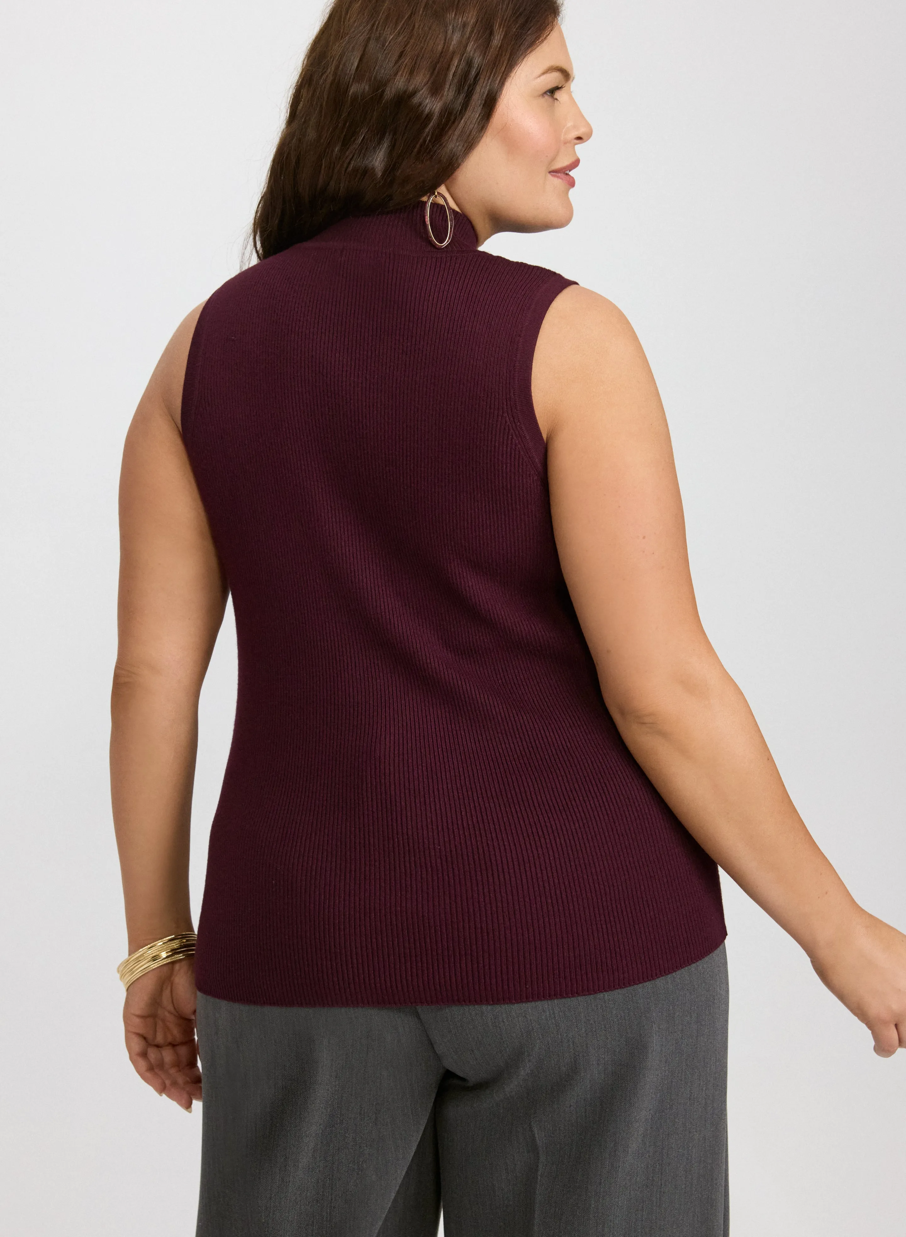 Sleeveless Mock Neck Knit sold by Laura product image thumbnail 5