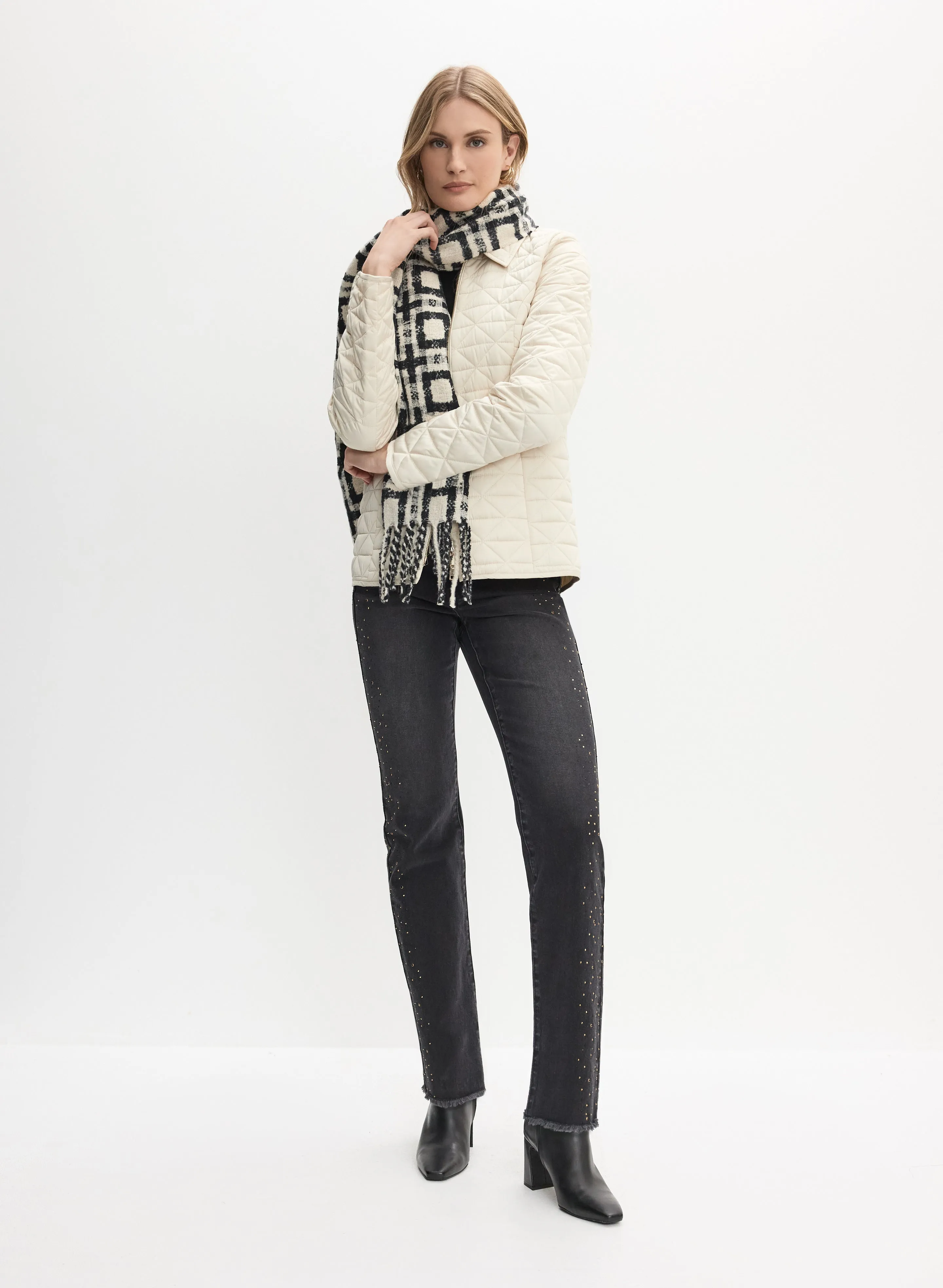 Belted Diamond Quilt Coat sold by Laura product image thumbnail 3