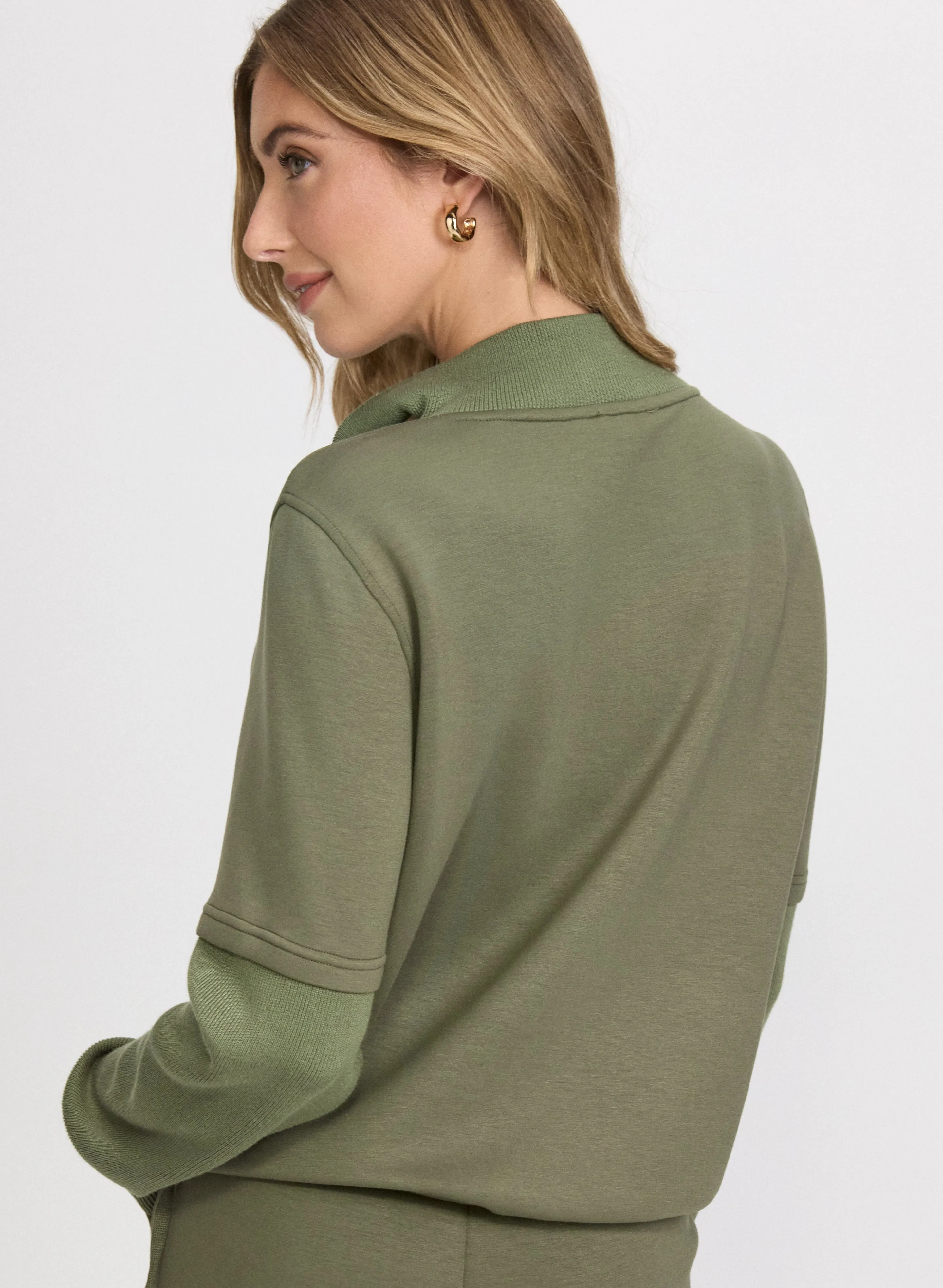 Zip-Up Funnel Neck Top sold by Laura product image thumbnail 3