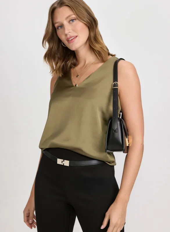 Satin Sleeveless Blouse sold by Laura