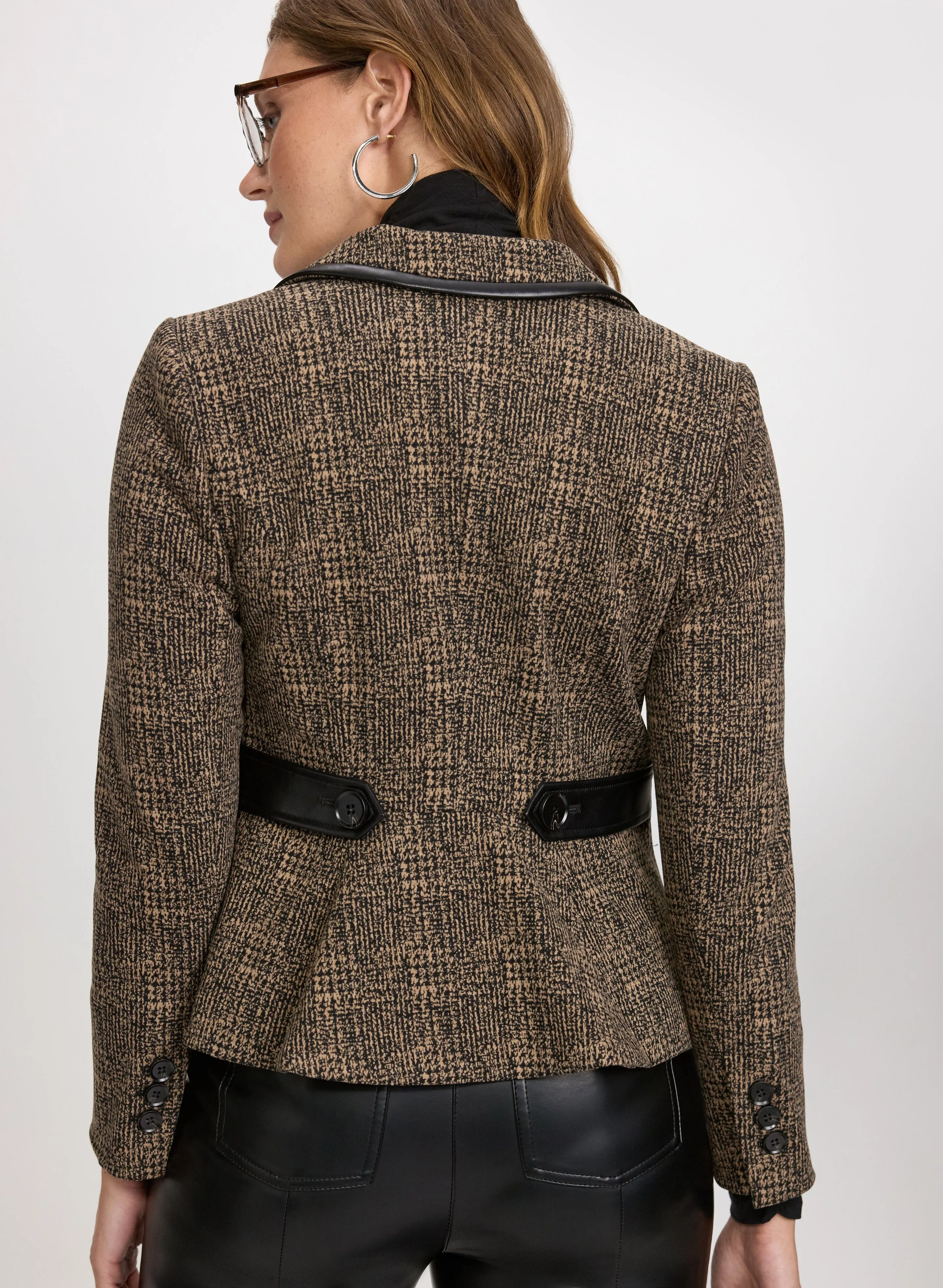 Knit Glen Check Blazer sold by Laura product image thumbnail 4