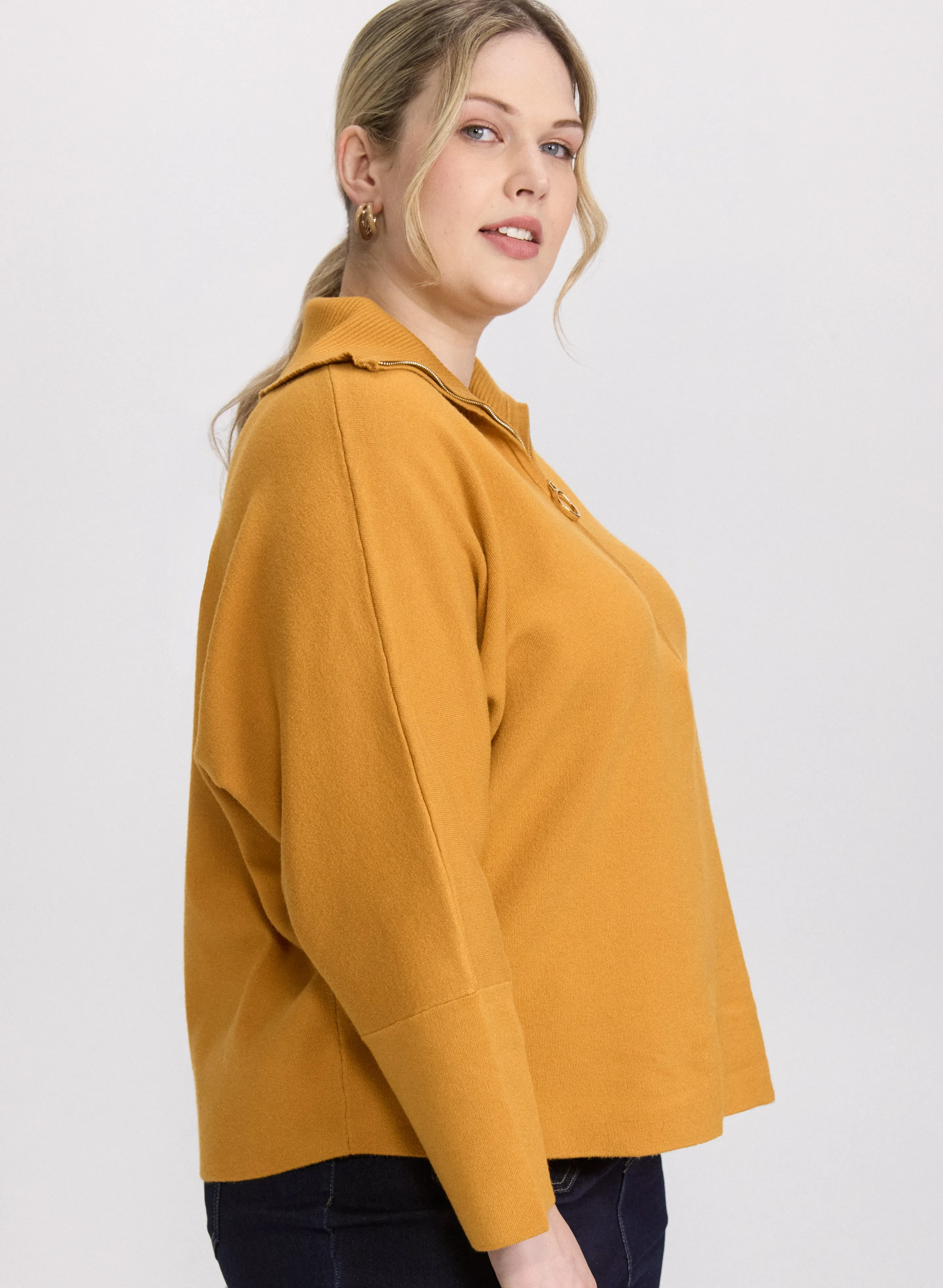 Joseph Ribkoff - Zip-Up Pullover Sweater sold by Laura product image thumbnail 2