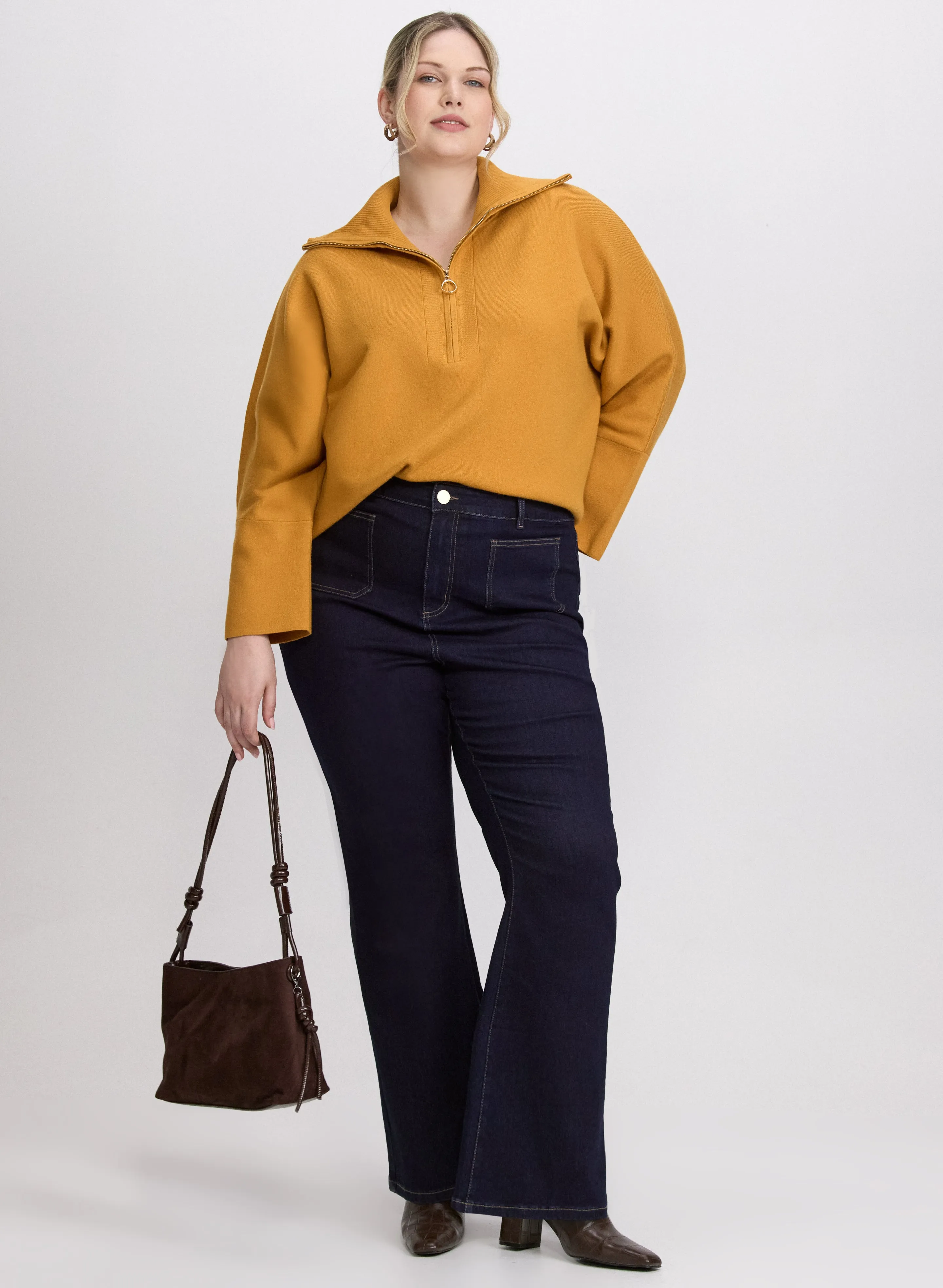 Joseph Ribkoff - Zip-Up Pullover Sweater sold by Laura product image thumbnail 4