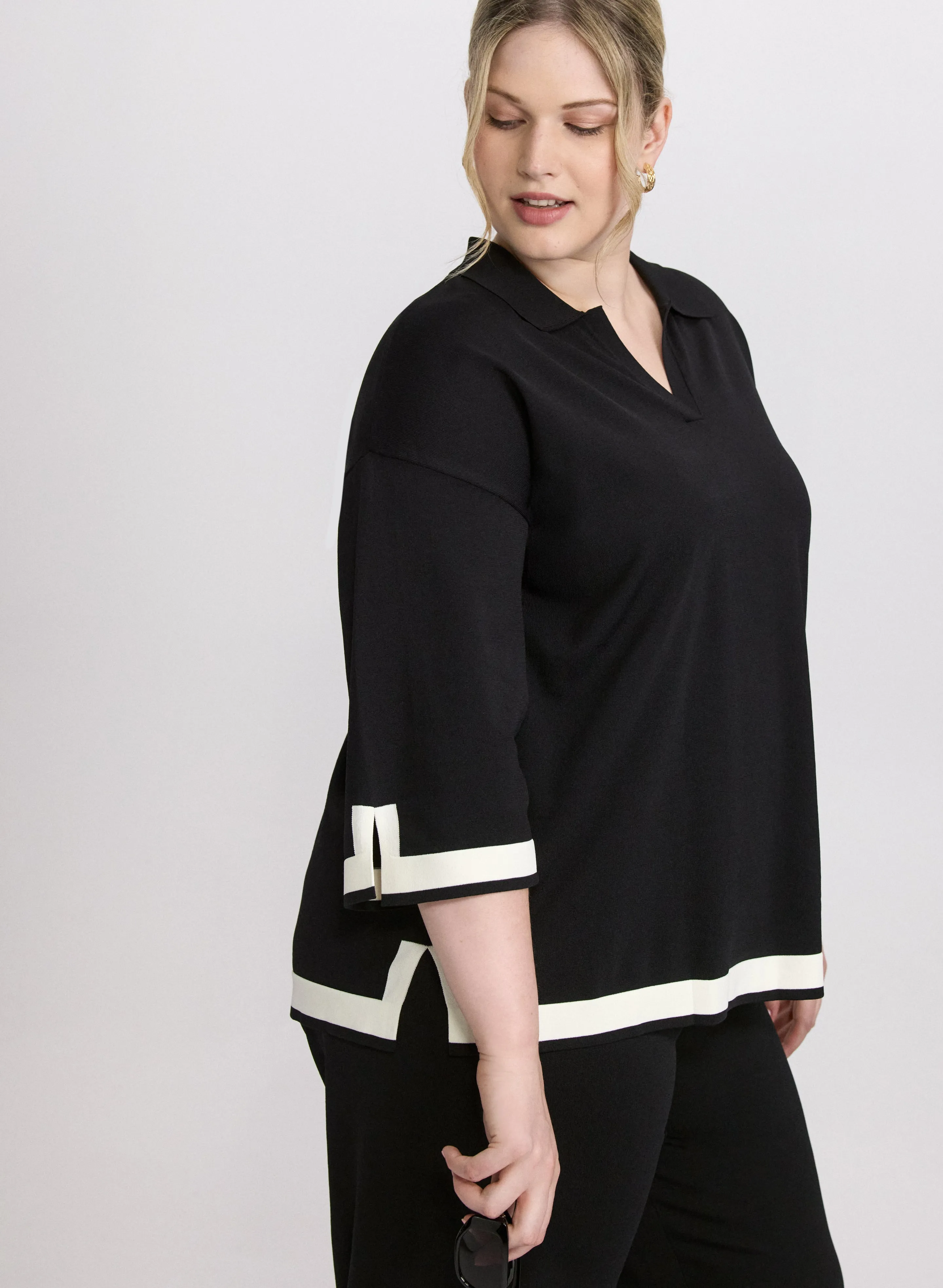 Joseph Ribkoff - Contrast Trim Sweater sold by Laura product image thumbnail 2