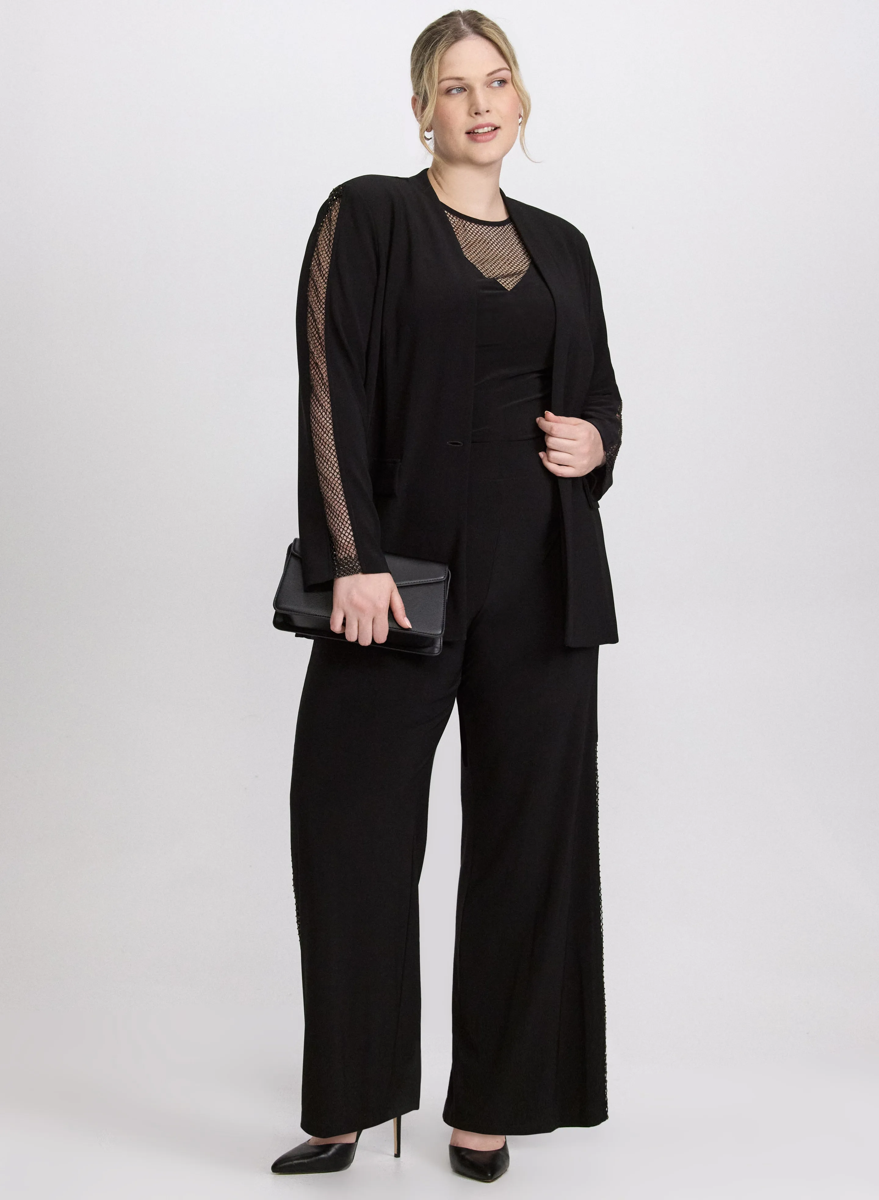Joseph Ribkoff - Mesh Trim Pants sold by Laura product image thumbnail 4