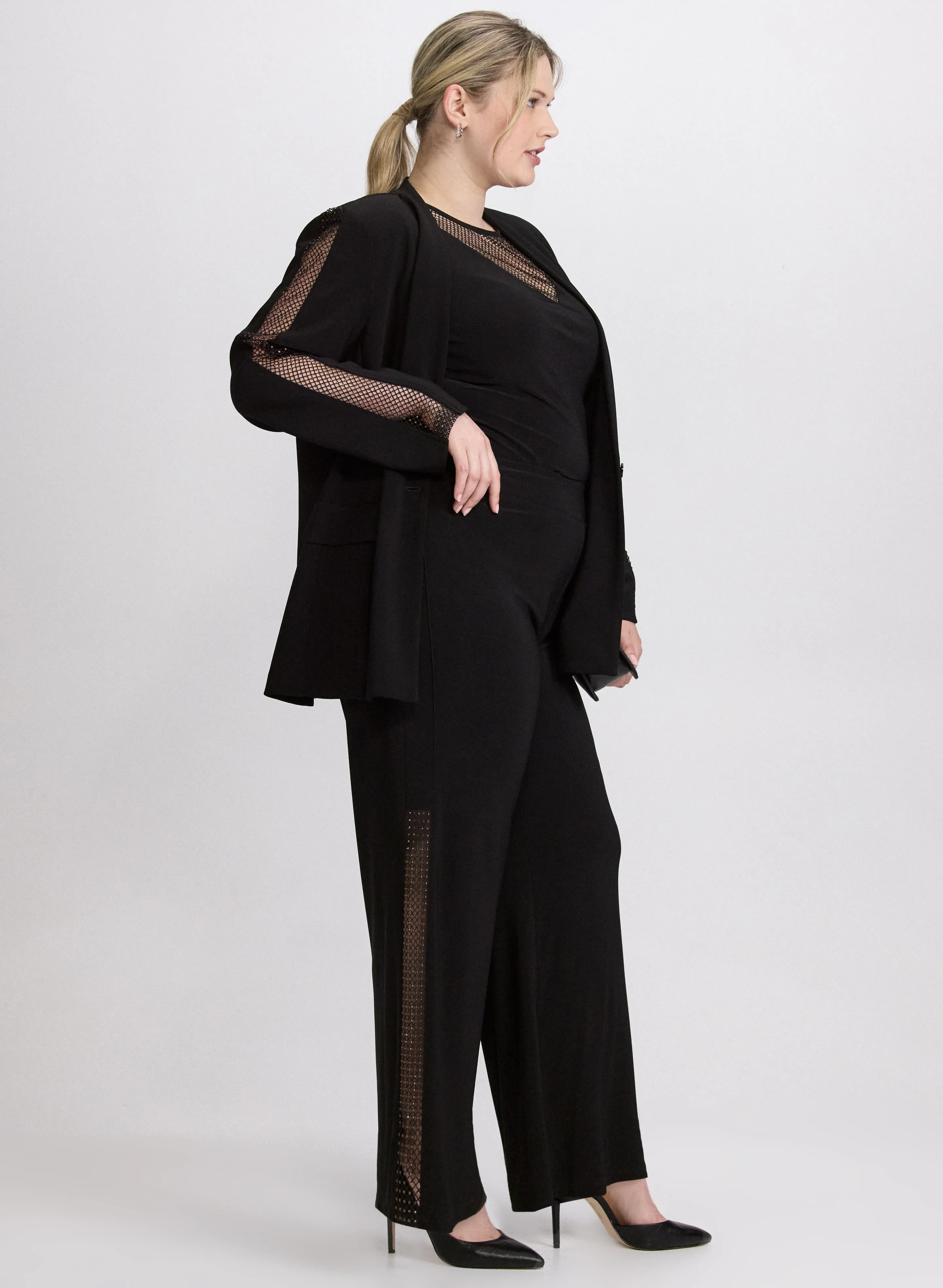 Joseph Ribkoff - Mesh Trim Pants sold by Laura product image thumbnail 2