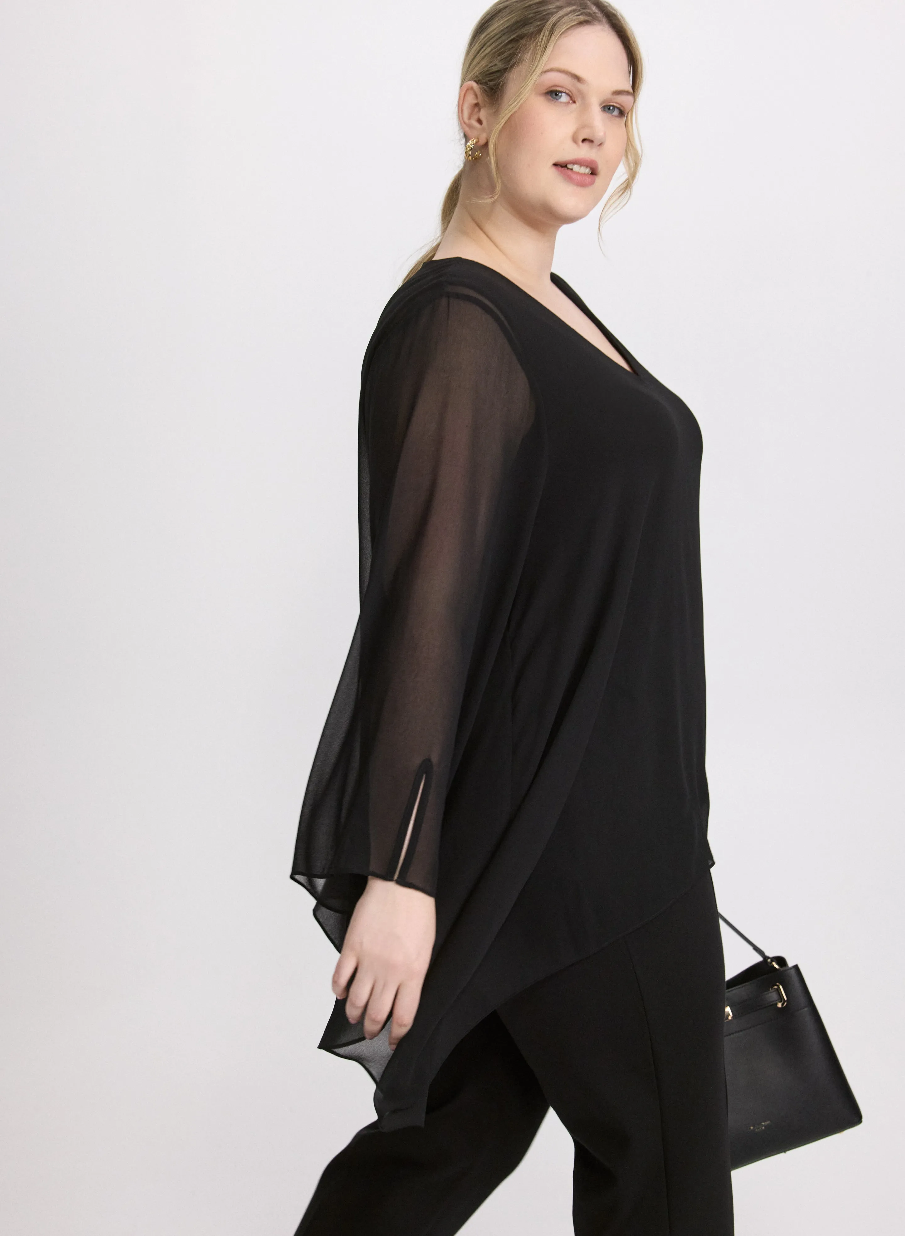 Chiffon Poncho Blouse sold by Laura product image thumbnail 2