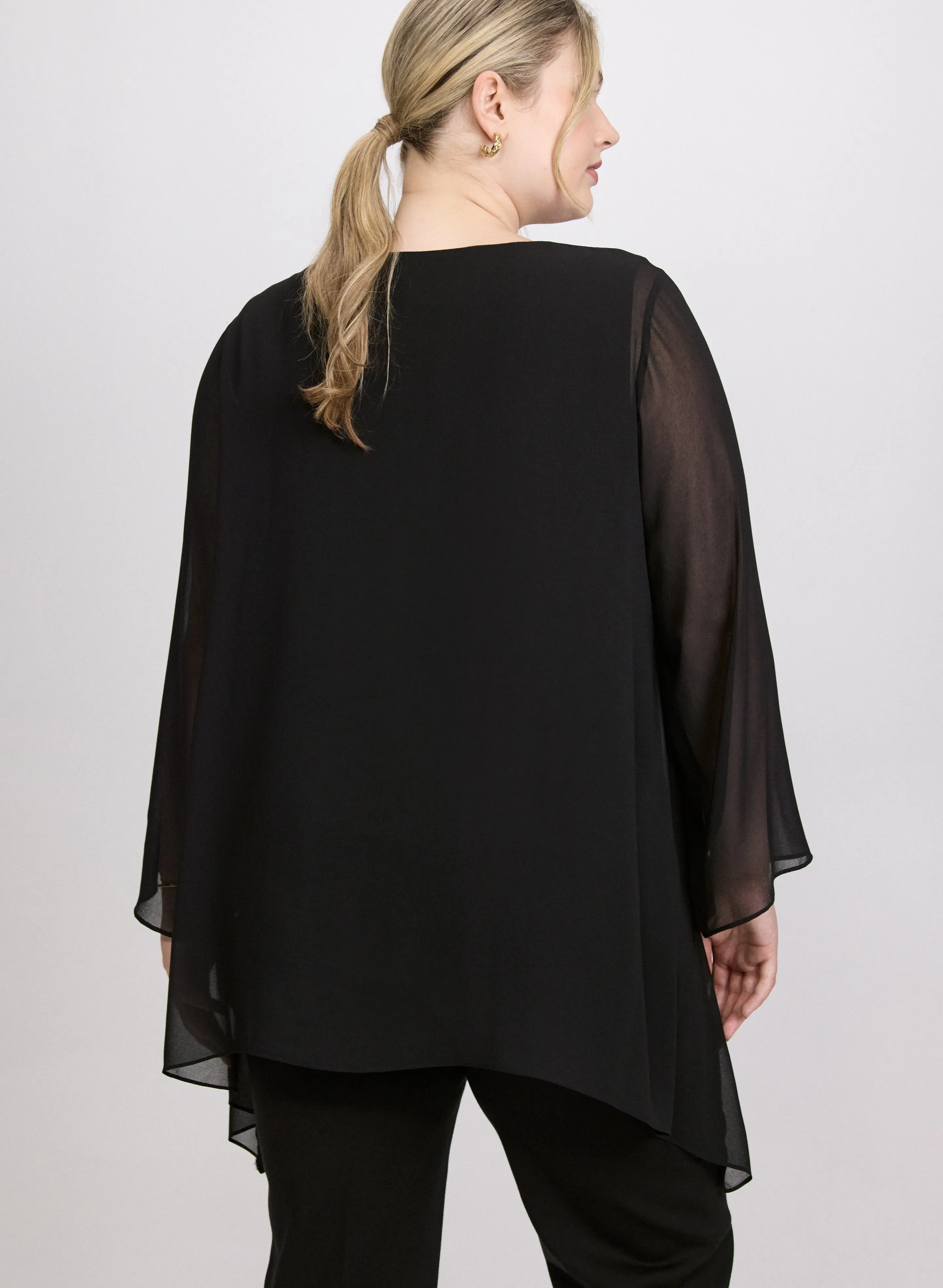 Chiffon Poncho Blouse sold by Laura product image thumbnail 3