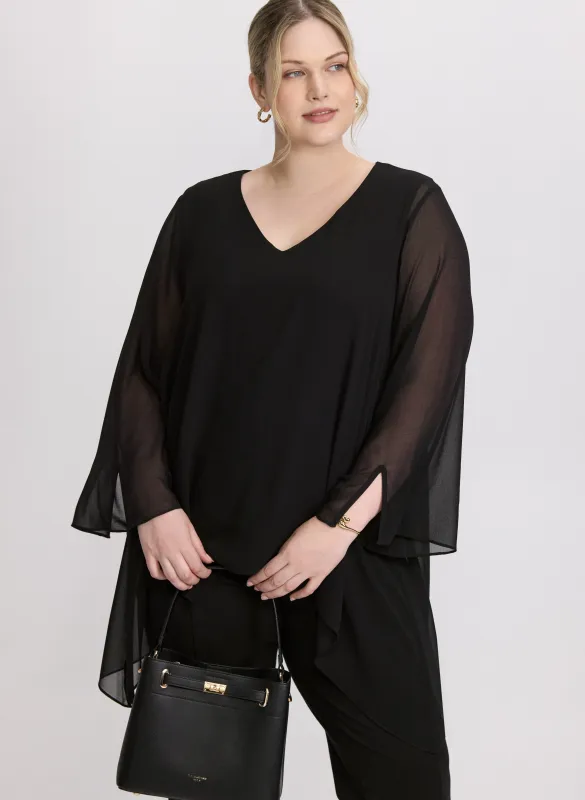 Chiffon Poncho Blouse sold by Laura