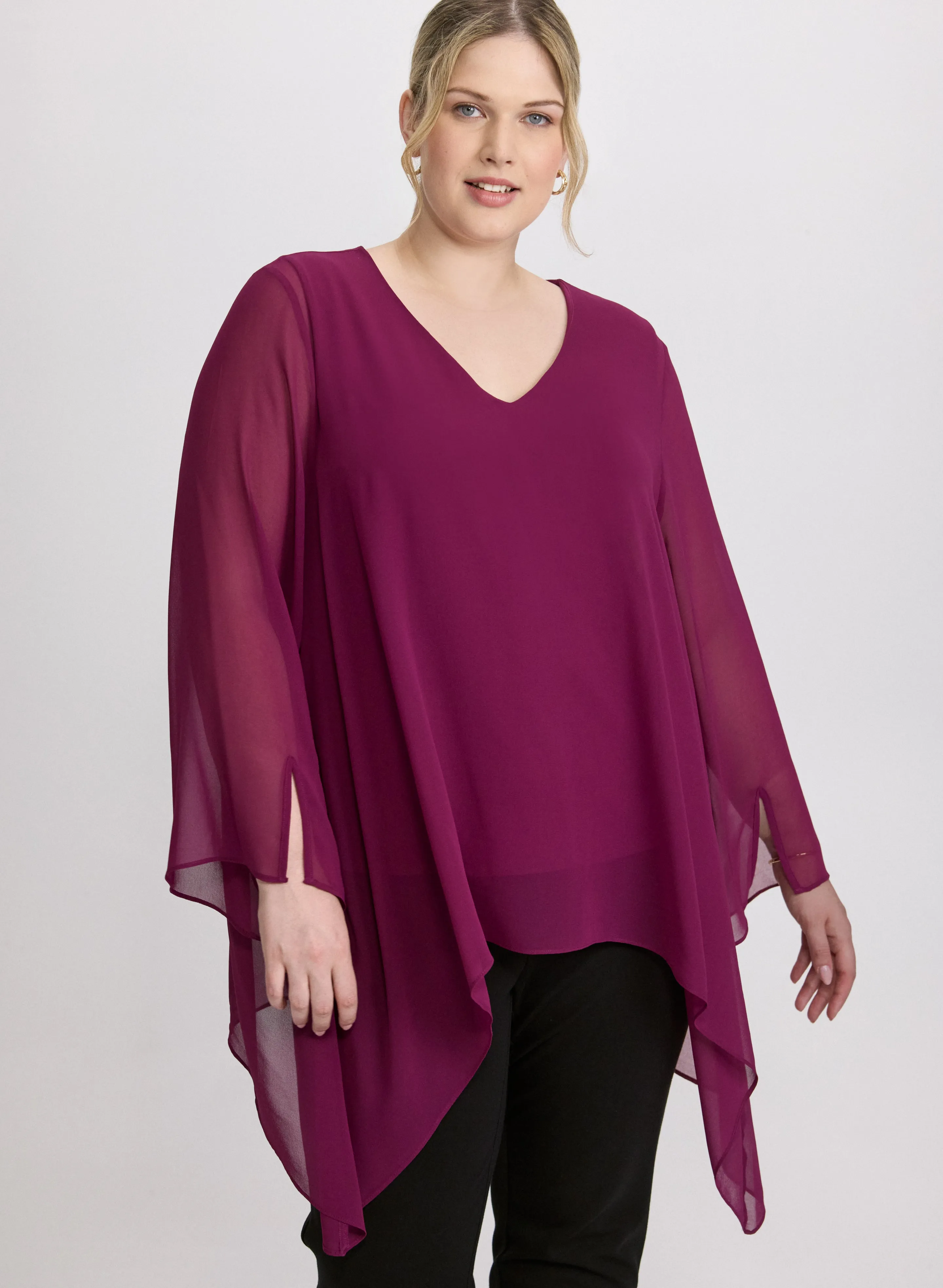 Chiffon Poncho Blouse sold by Laura