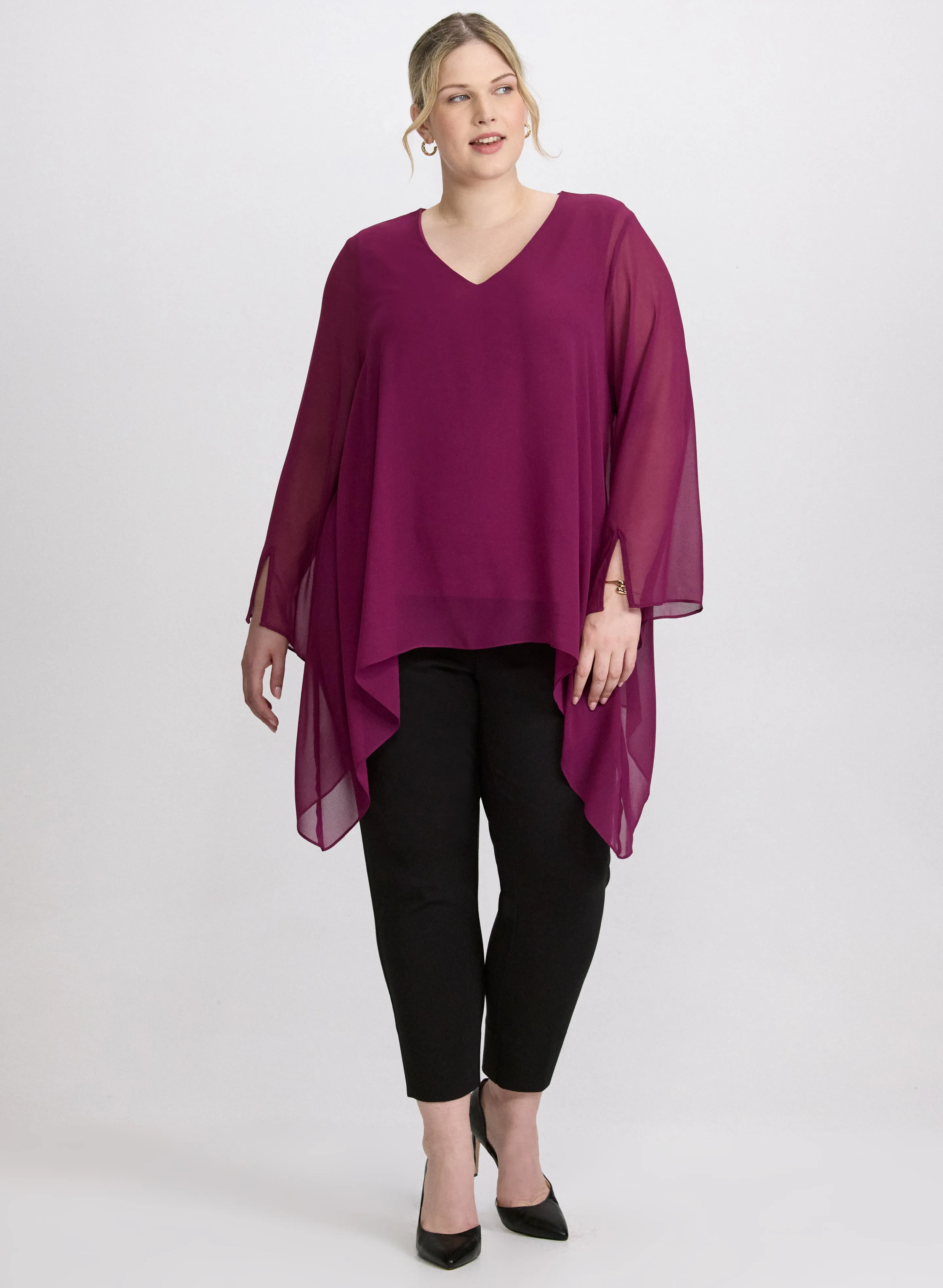 Chiffon Poncho Blouse sold by Laura product image thumbnail 4