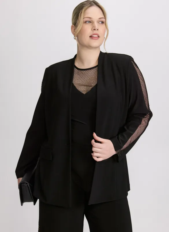 Joseph Ribkoff - Mesh Trim Jacket sold by Laura