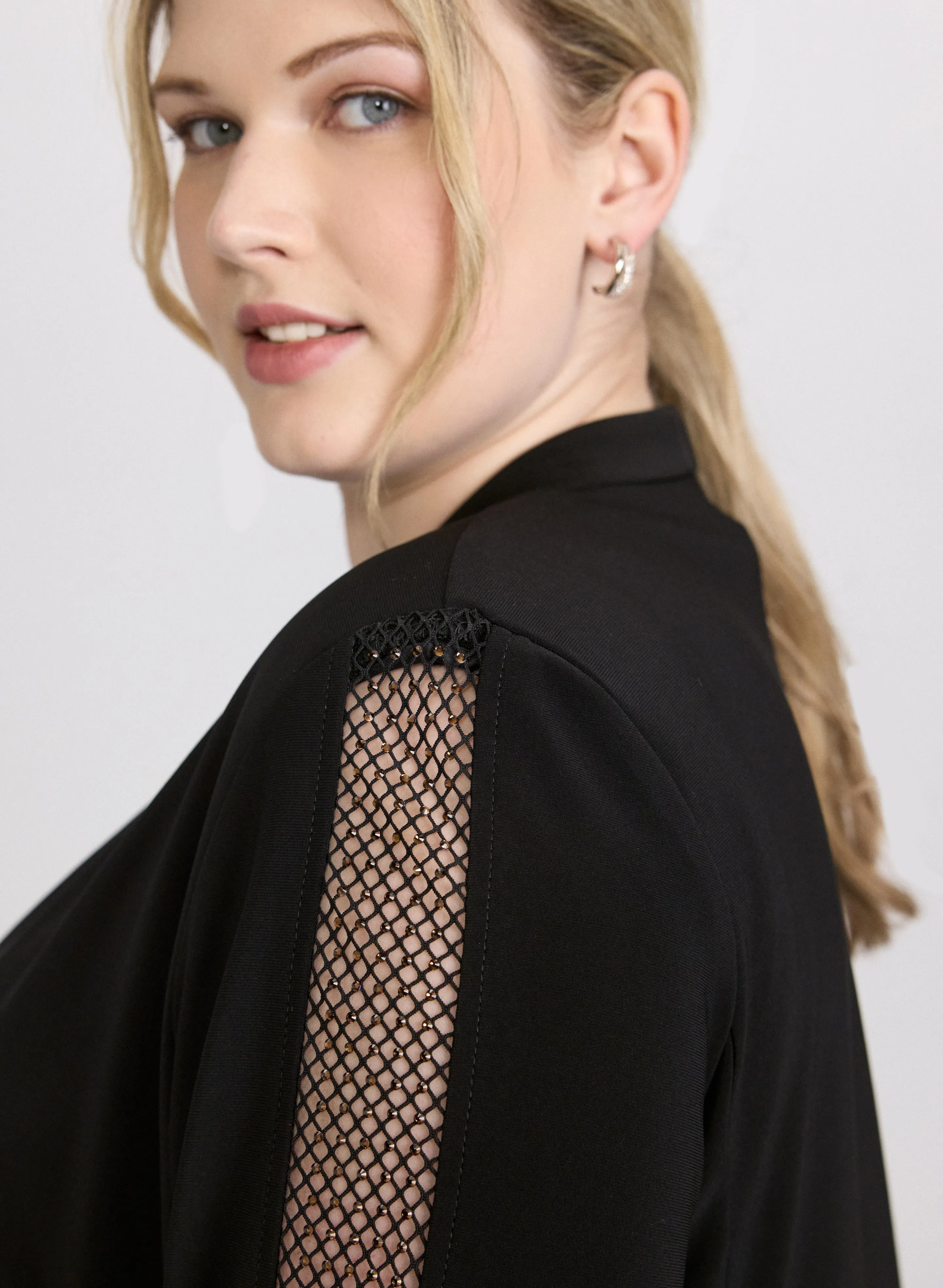 Joseph Ribkoff - Mesh Trim Jacket sold by Laura product image thumbnail 5