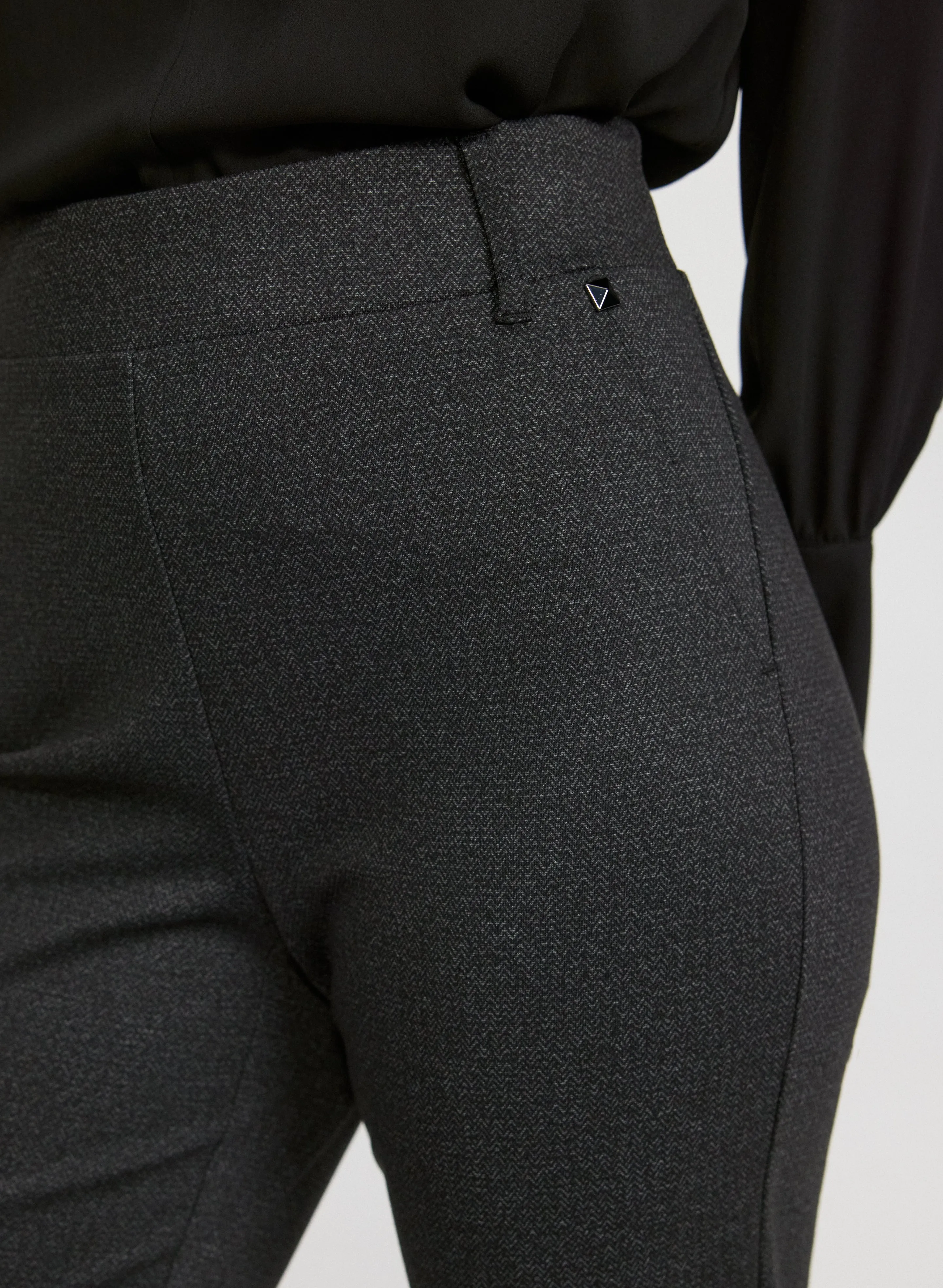 Sofia Herringbone Slim-Leg Pants sold by Laura product image thumbnail 5