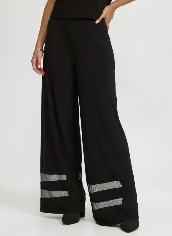 Compli K - Mesh Band Wide-Leg Pants sold by Laura