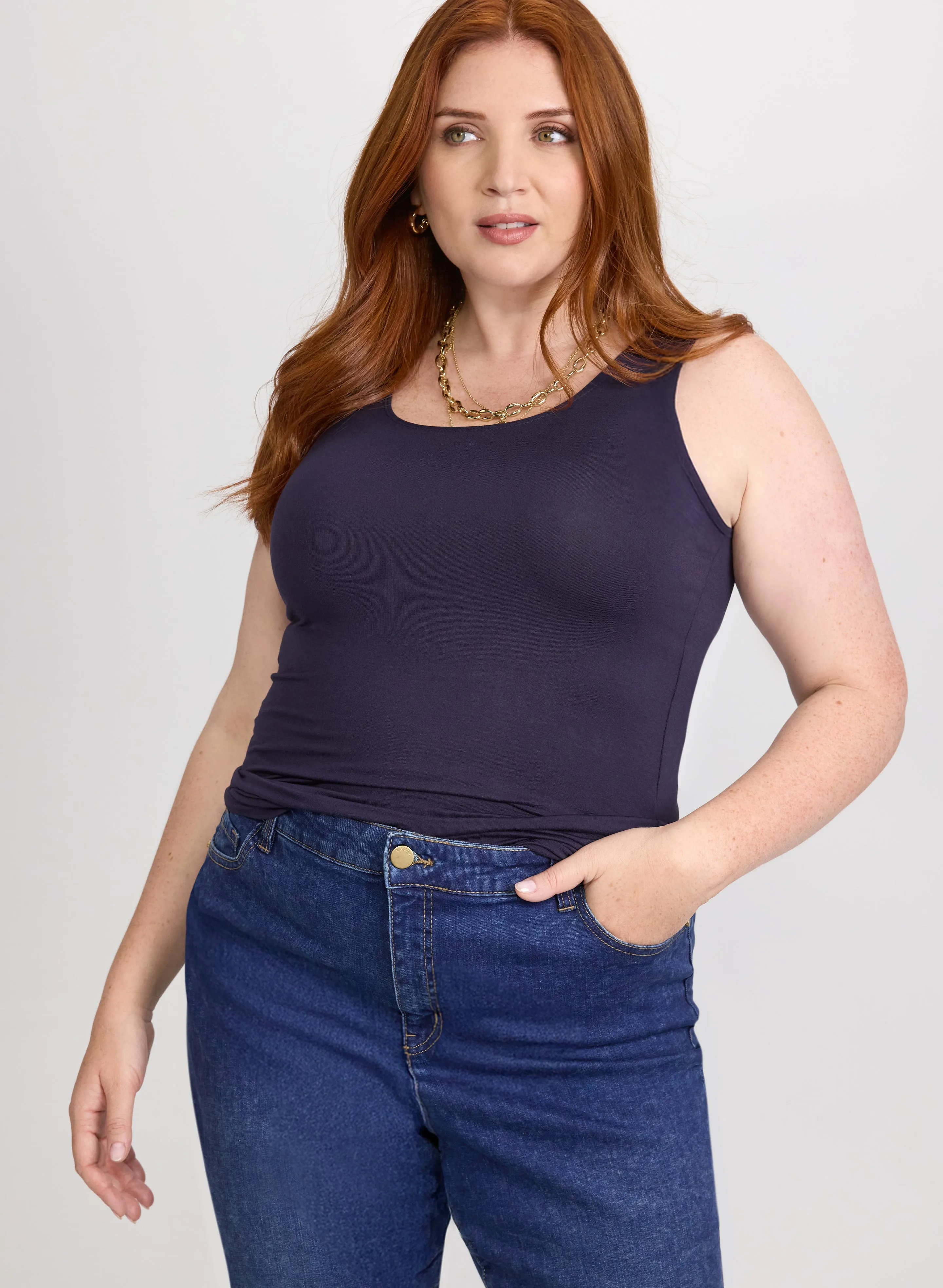 Scoop Neck Tank Top sold by Laura