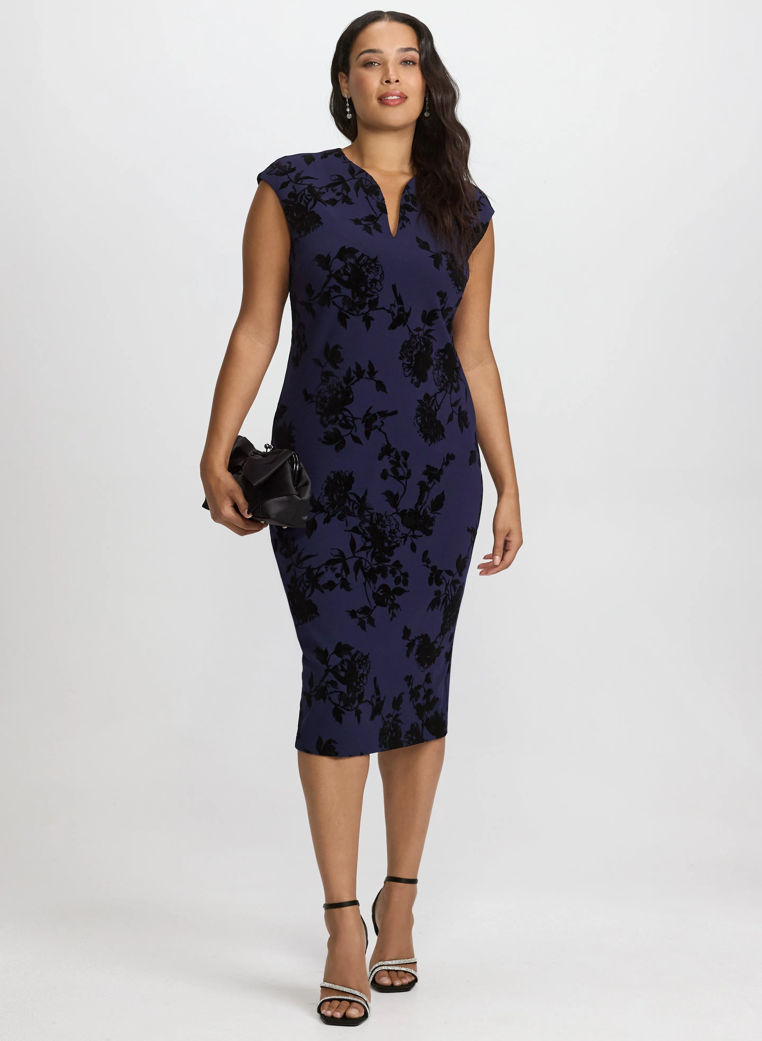Floral Cap Sleeve Dress sold by Laura product image thumbnail 4