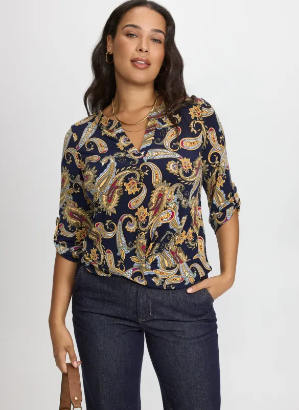 Paisley Print Top sold by Laura