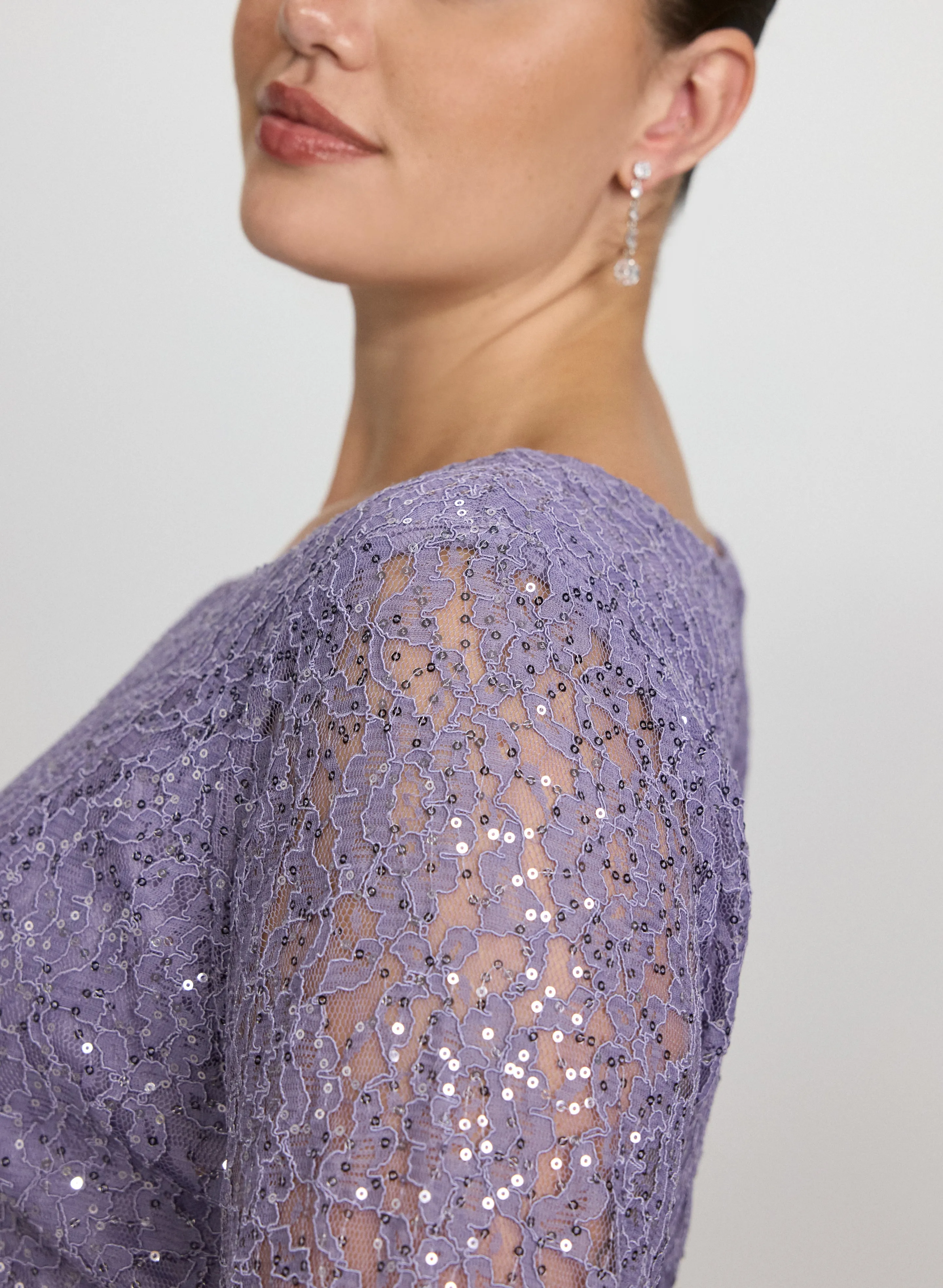 Sequined Lace Dress sold by Laura product image thumbnail 5