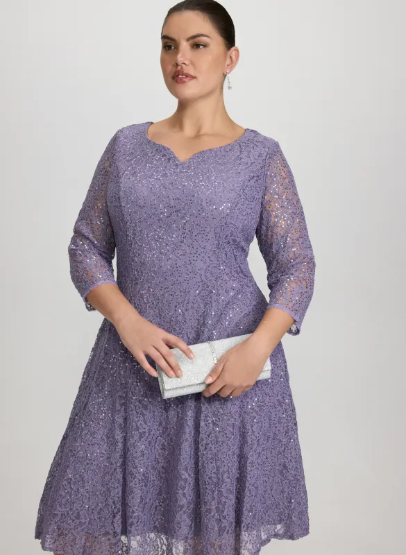 Sequined Lace Dress sold by Laura