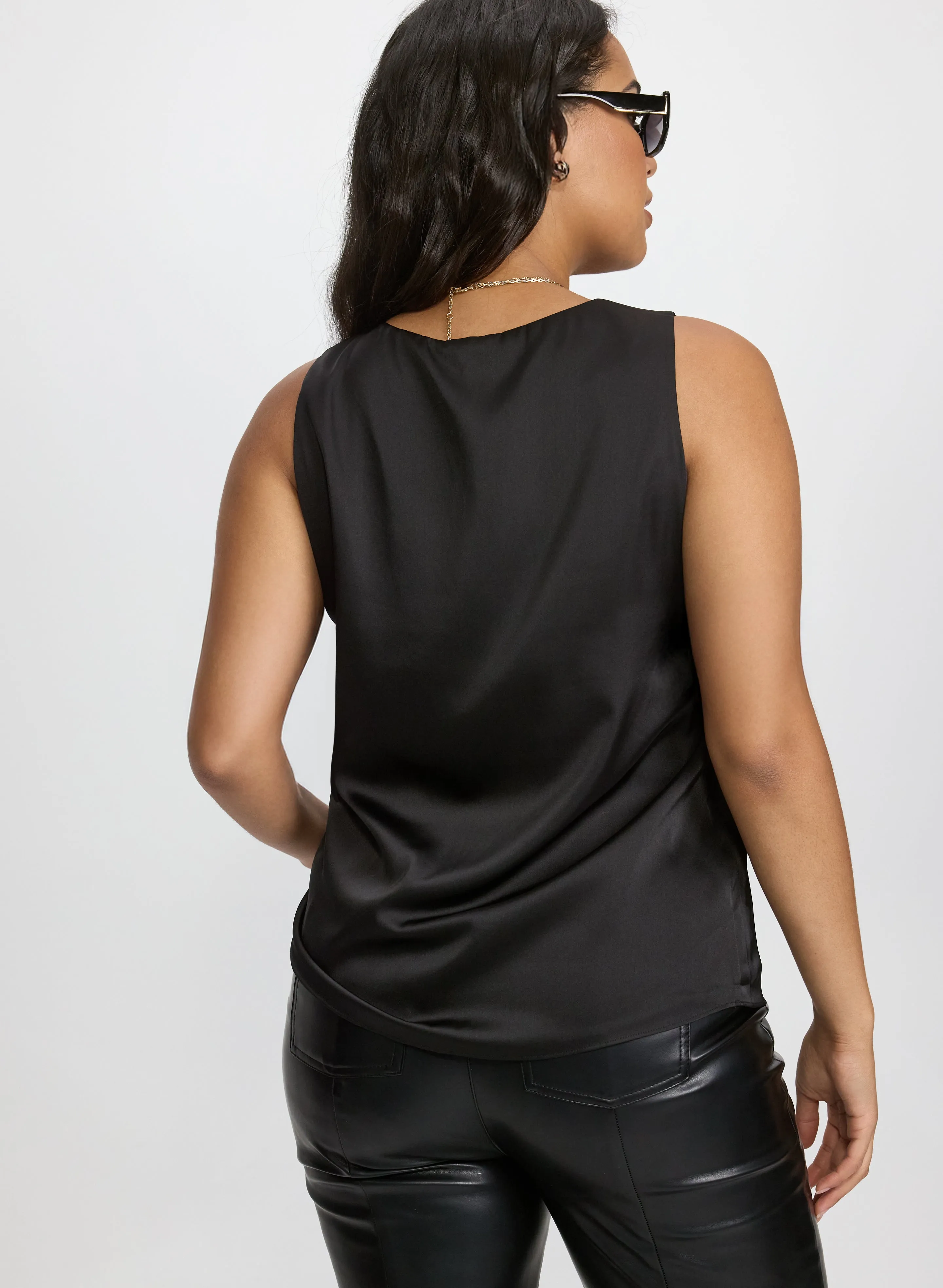 Satin Sleeveless Blouse sold by Laura product image thumbnail 4