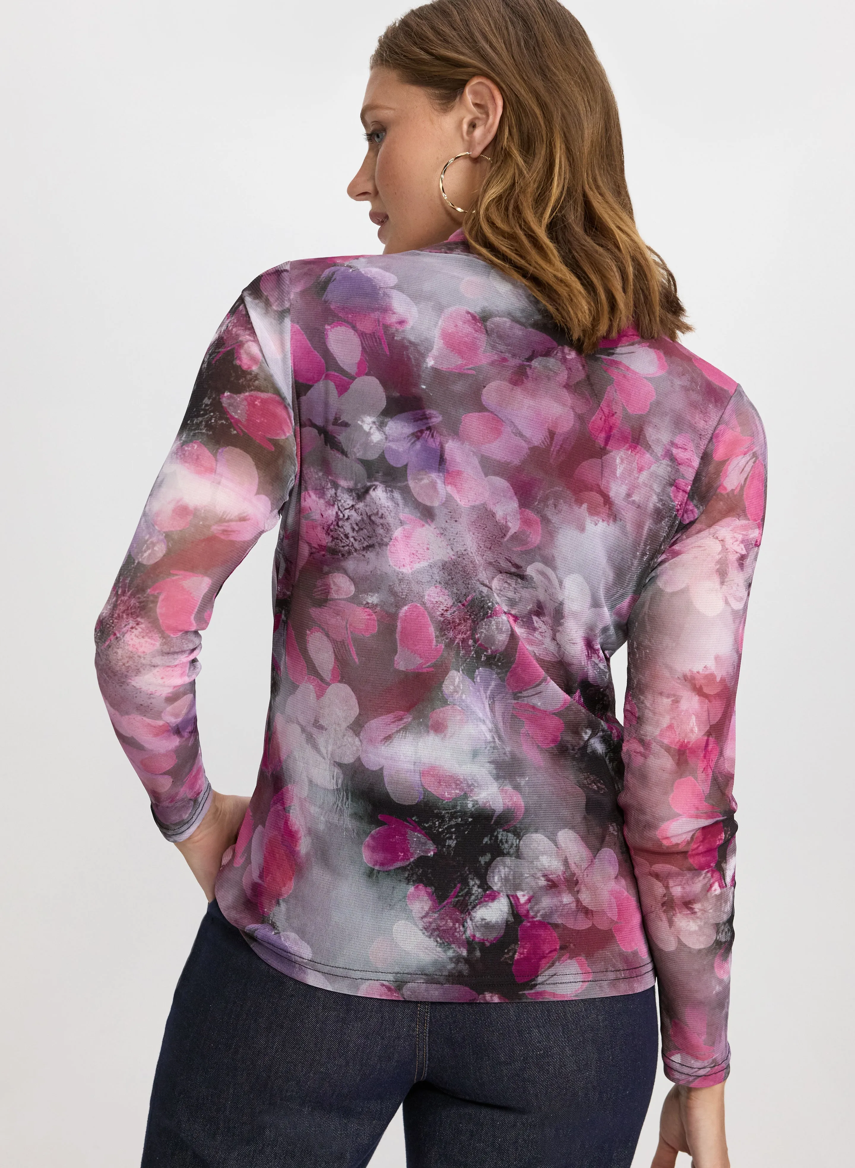 Floral Mesh Top sold by Laura product image thumbnail 4